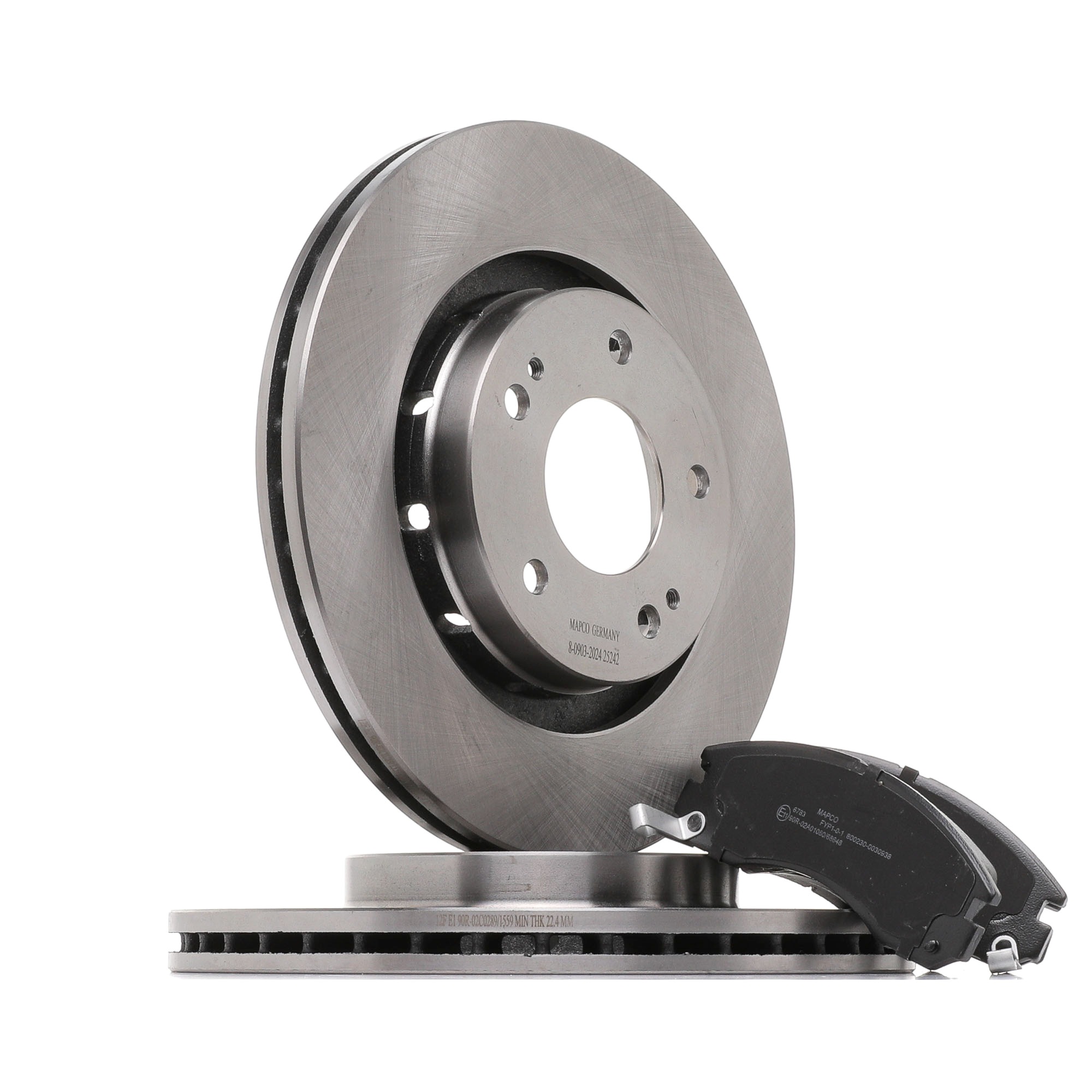 MAPCO 47538 Fék készlet, tárcsafék Ø: 294mm, féktárcsa vastagság: 24mm