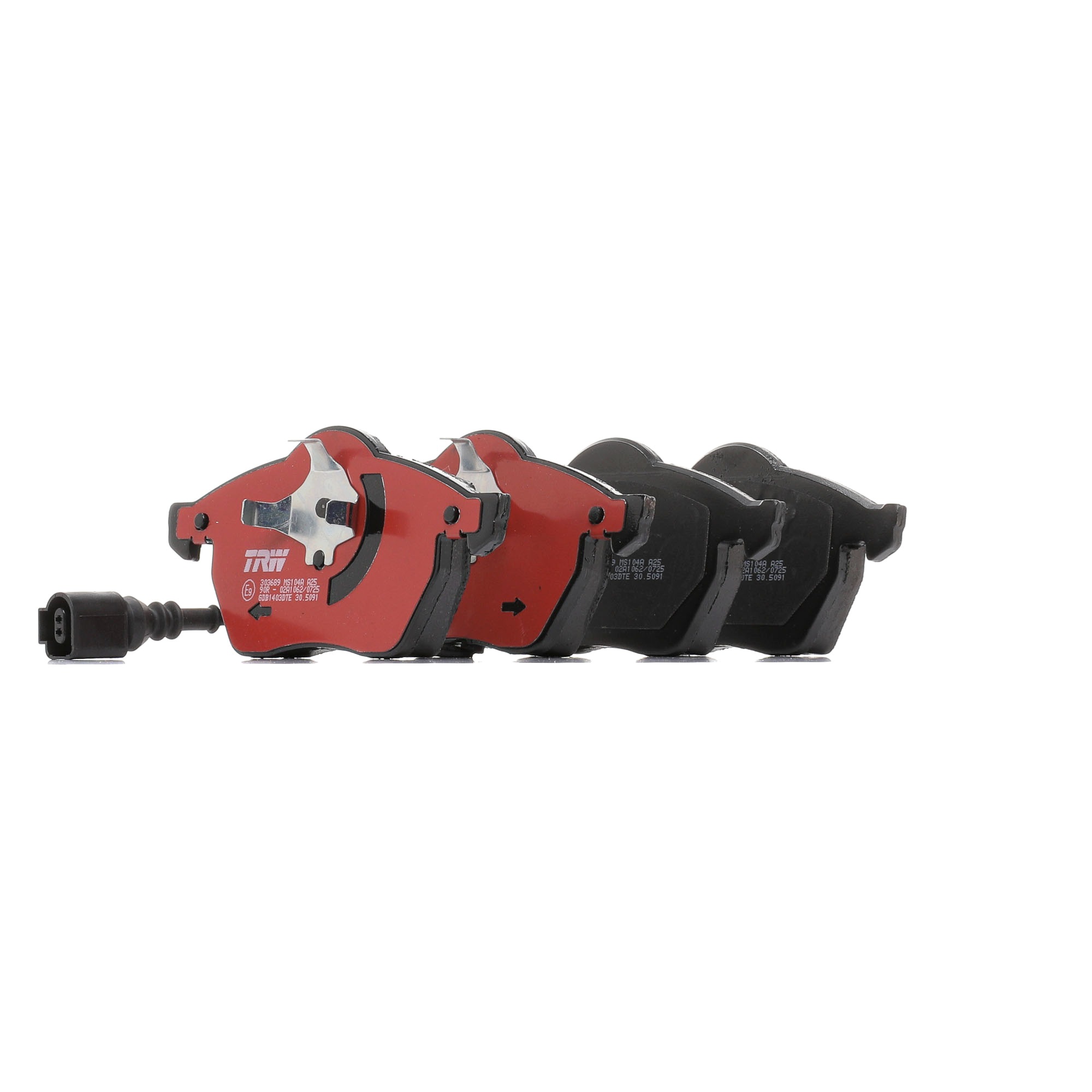 TRW DTEC COTEC GDB1403DTE Plaquettes de frein Largeur: 156,4mm, Hauteur: 74,2mm, Épaisseur: 19,5mm