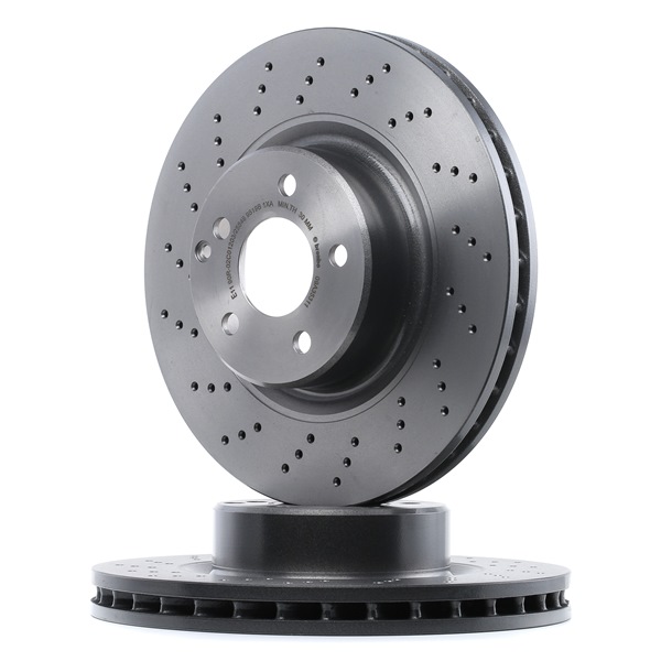 7625177 BREMBO COATED DISC LINE 09A35311 Спирачни дискове Mercedes C215 цена предни и задни