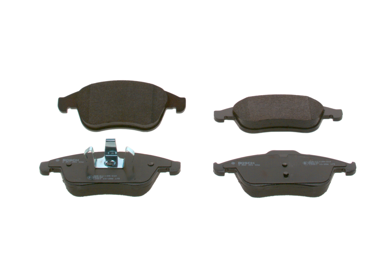BOSCH 0 986 494 556 Plaquettes de frein Largeur 1: 155,3mm, Largeur 2: 155,4mm, Hauteur 1: 63mm, Hauteur 2: 68mm, Épaisseur: 18mm