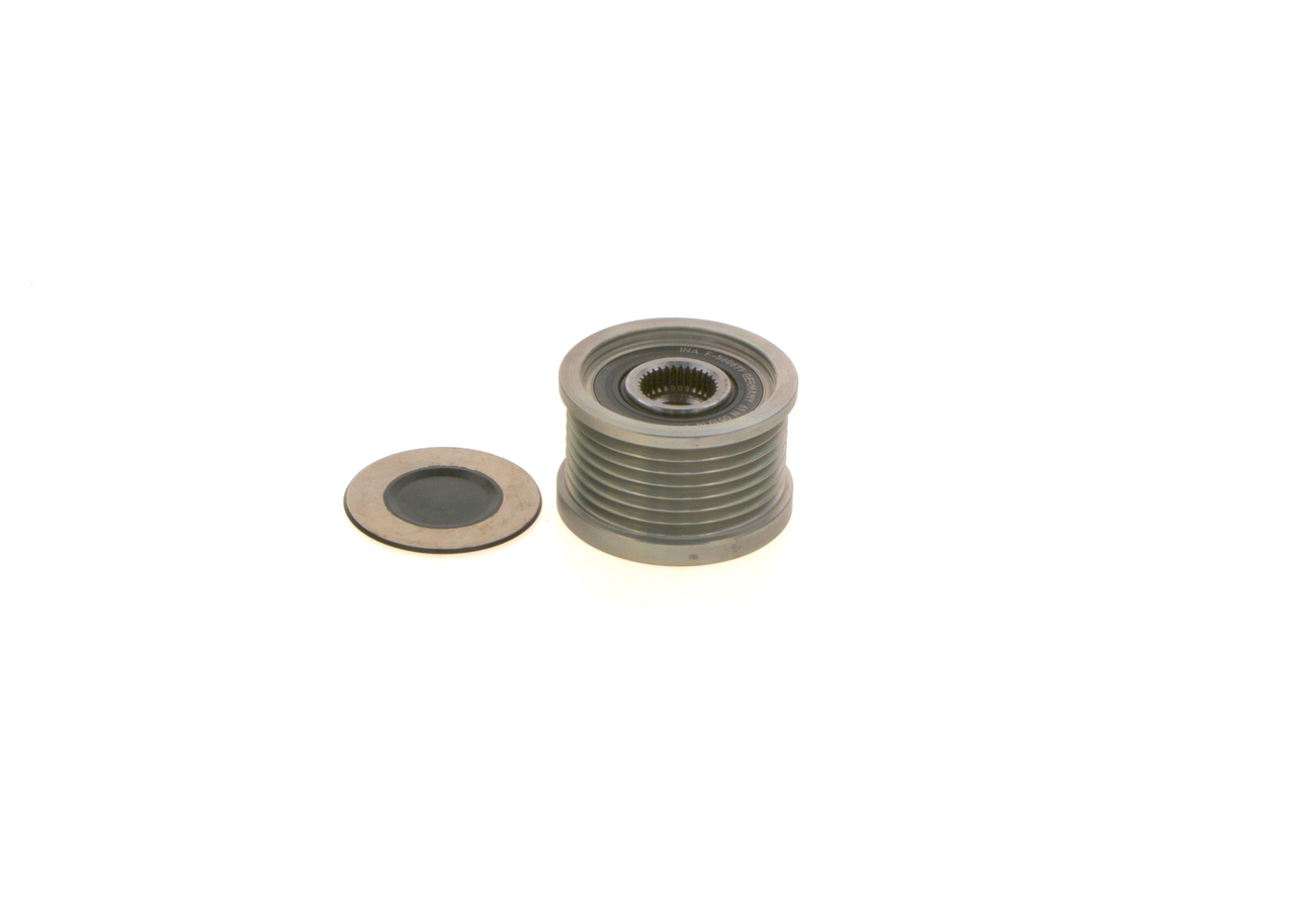 BOSCH F 00M 599 502 Vrijloop poelie dynamo IVECO Daily VI Flatbed Vrachtwagen/Chassis 33S12, 35S12, 35C12 116 Pk Diesel F1AGL411H