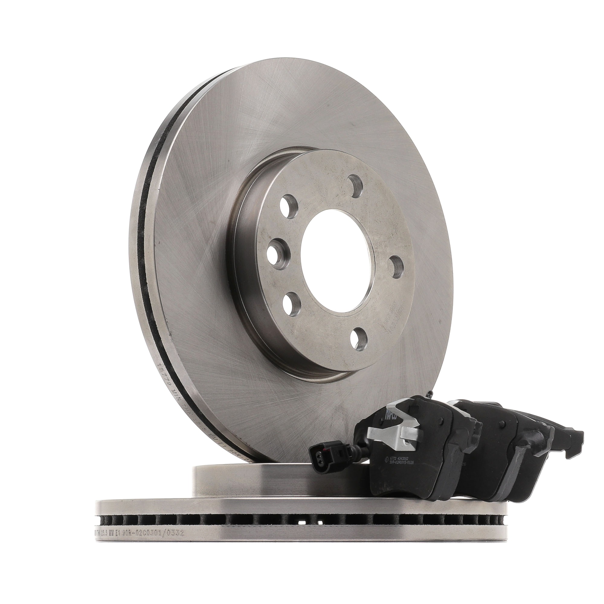 MAPCO 47779 Bremsscheiben und -beläge VW TRANSPORTER 1.9 TDI 85 PS Diesel