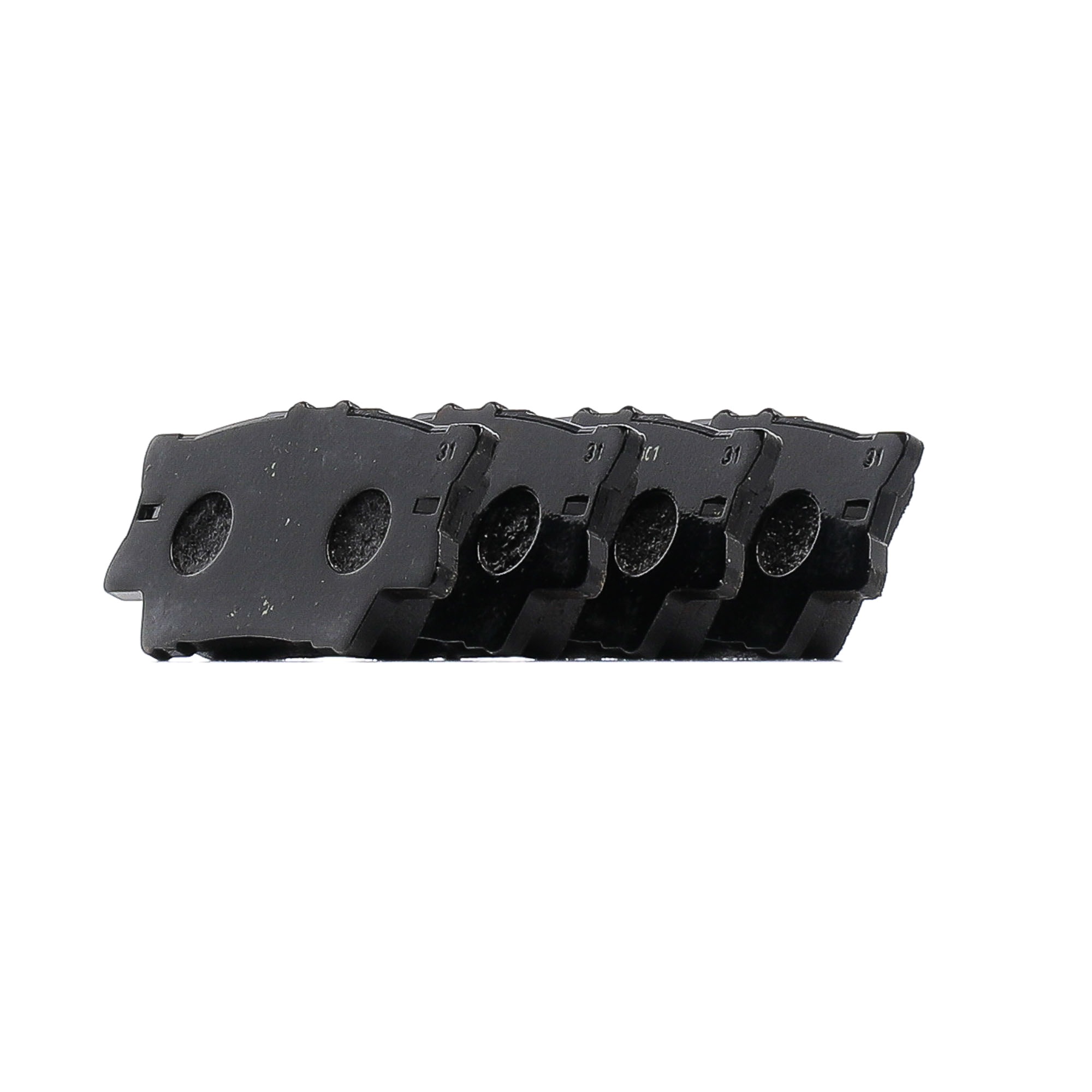 TEXTAR 2433801 Plaquettes de frein Largeur: 96,8mm, Hauteur: 49,2mm, Épaisseur: 15,4mm