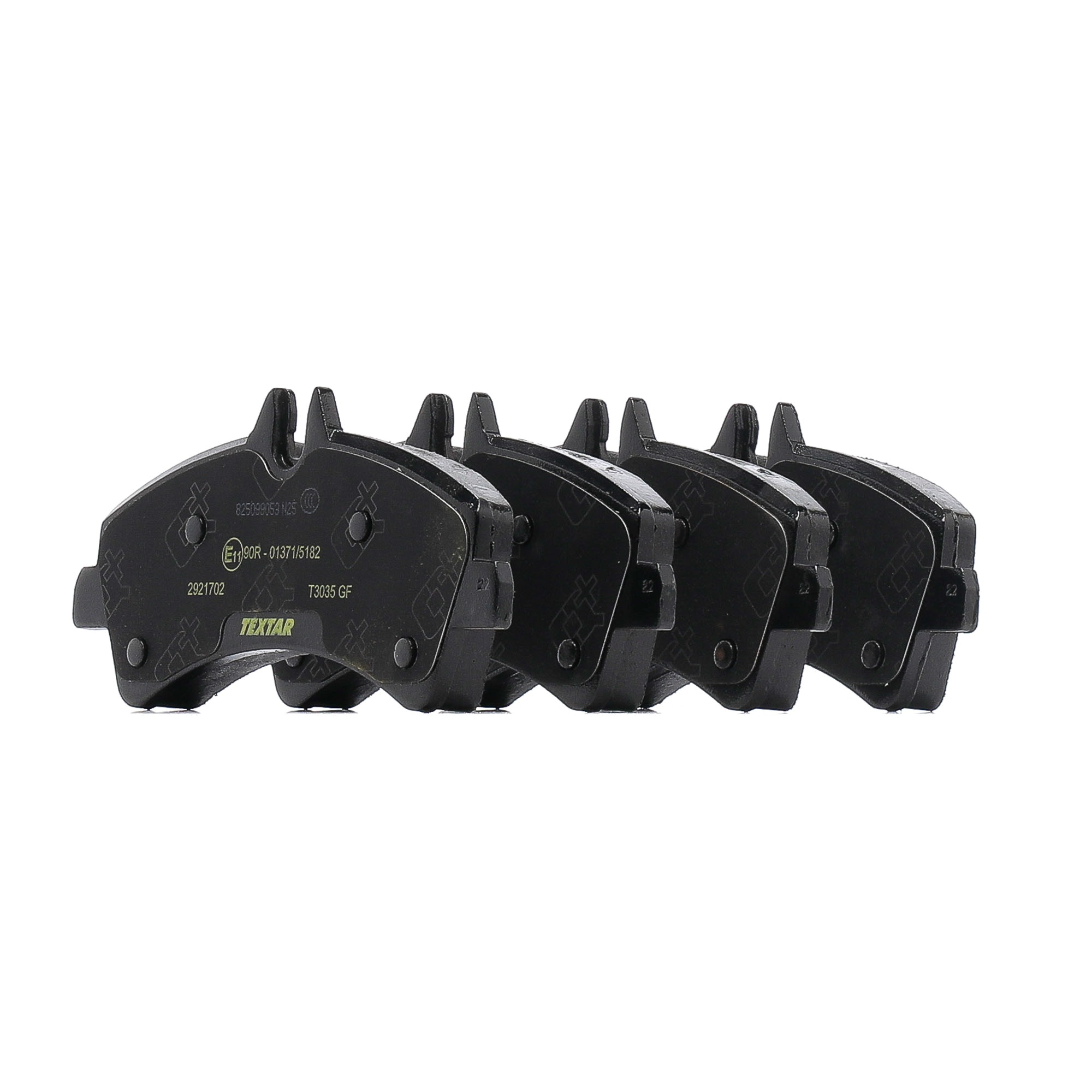 TEXTAR 2921702 Jarrupalat, levyjarru Leveys: 165mm, Korkeus: 79mm, Paksuus: 20,8mm