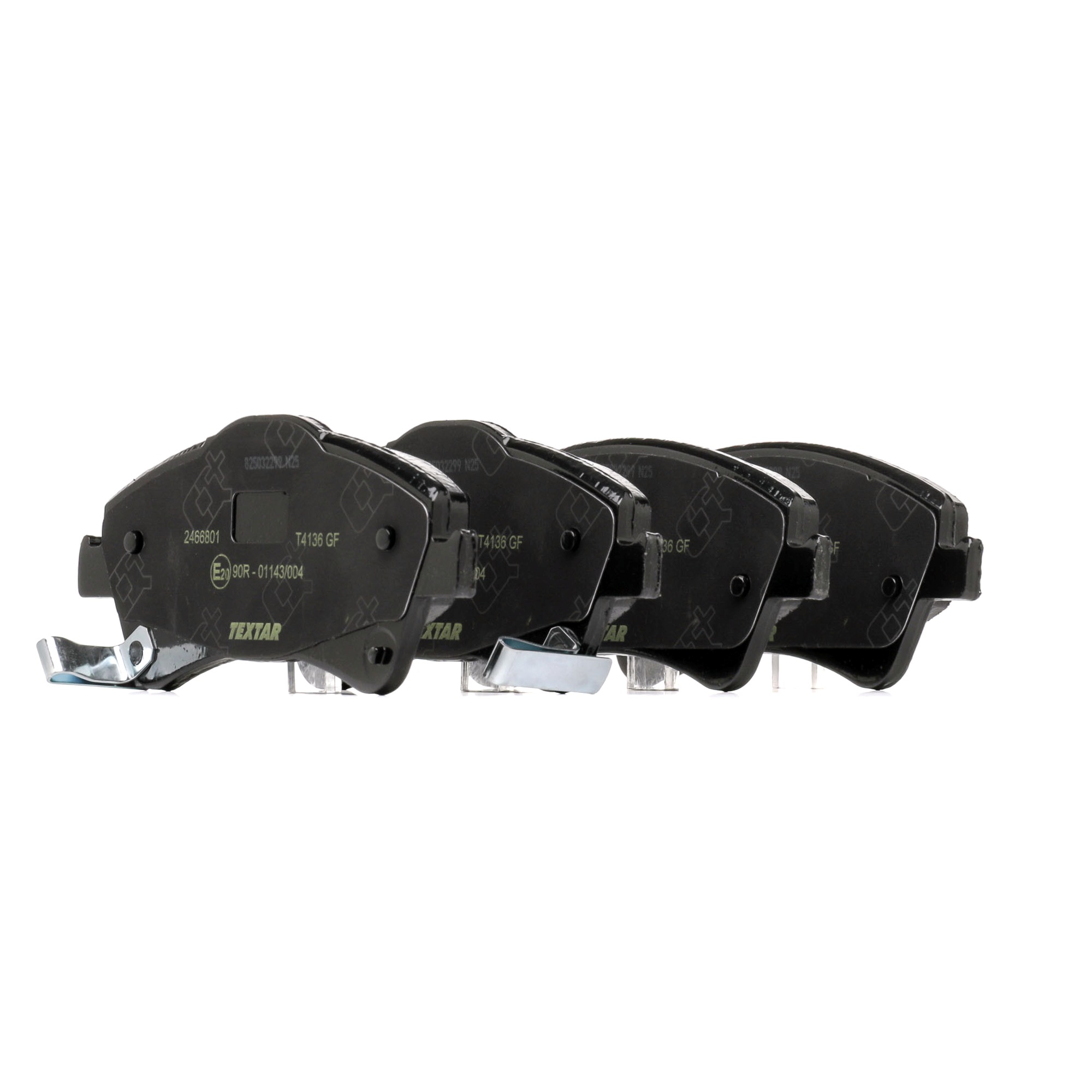 TEXTAR 2466801 Plăcuțe de frână Latime: 150,8mm, Înaltime: 65,3mm, Grosime: 19,3mm