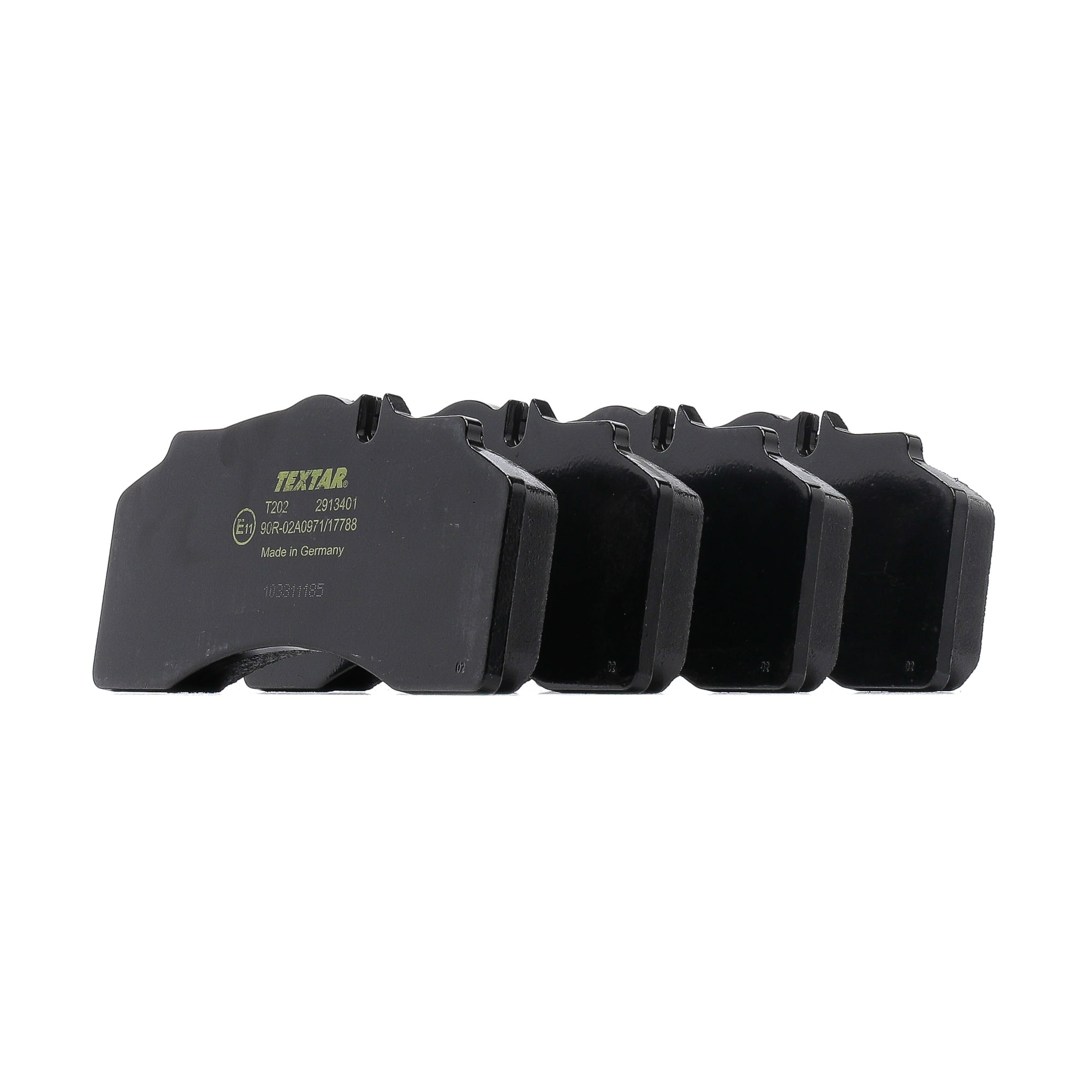 TEXTAR 2913401 Remblokken Breedte 2 [mm]: 204,5mm, Hoogte: 95,5mm, Dikte: 23mm