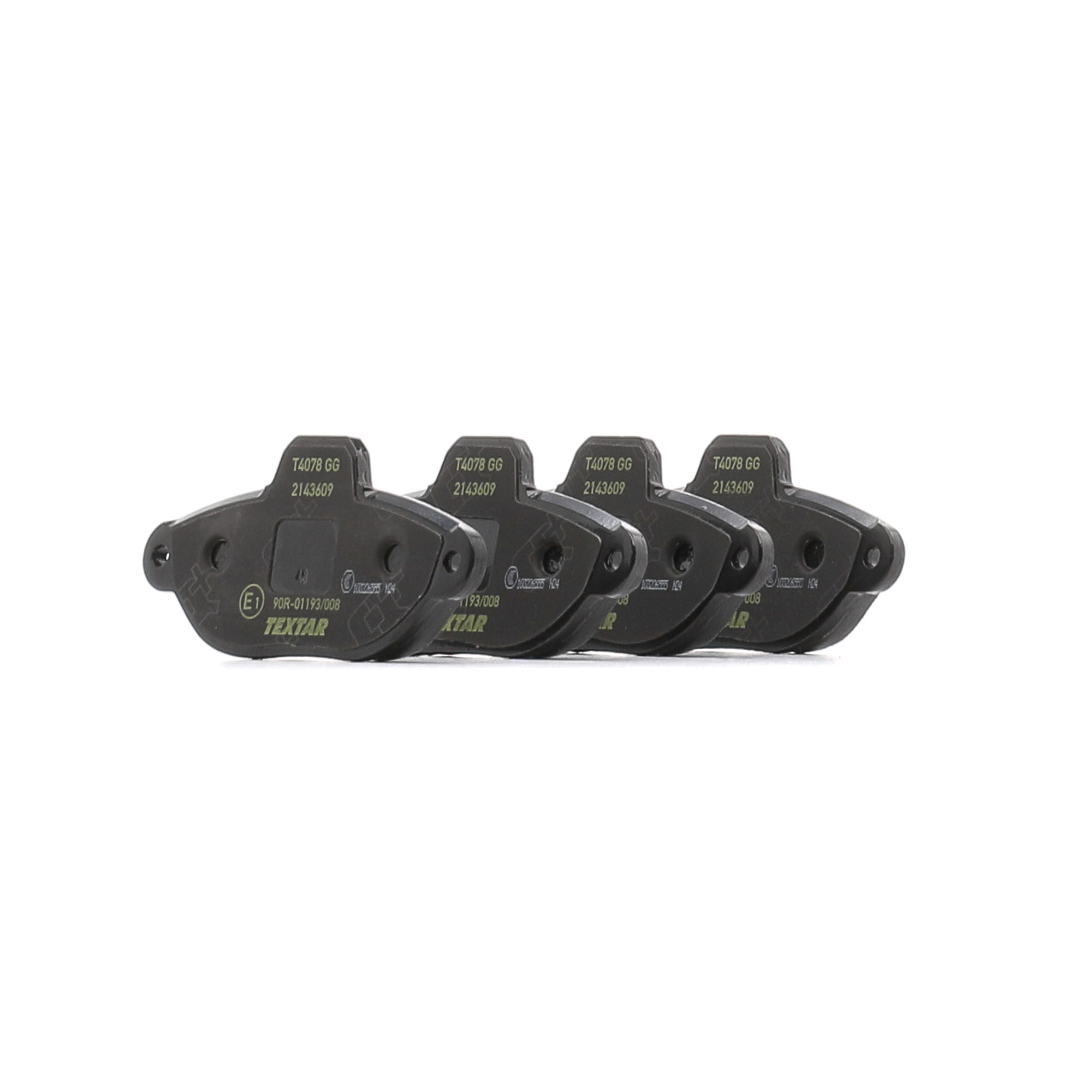 TEXTAR 2143609 Brake pad set Width: 115mm, Height: 54,7mm, Thickness: 17mm