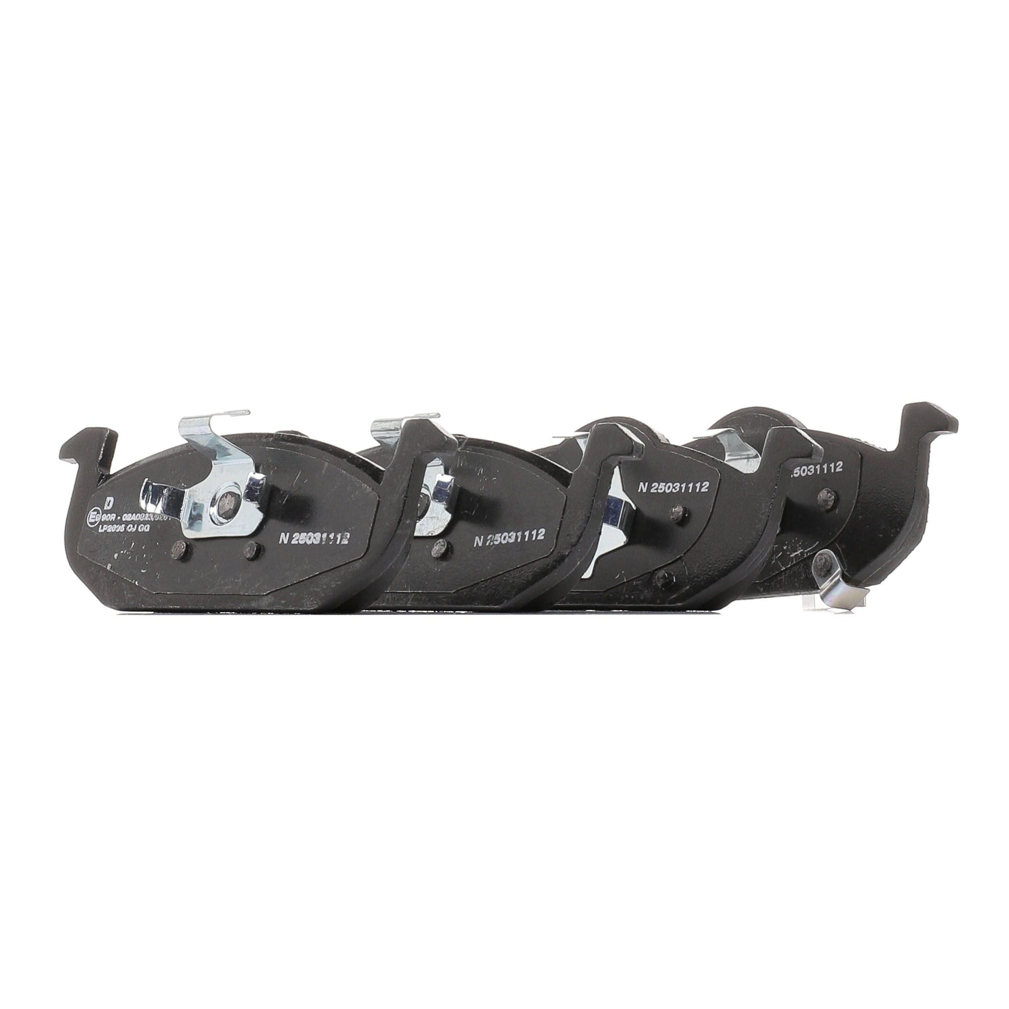 DELPHI LP2695 Brake pad set Width 1: 150,1mm, Width 2: 150mm, Height 1: 54,2mm, Height 2: 49,8mm, Thickness 1: 15,5mm, Thickness 2: 15,5mm