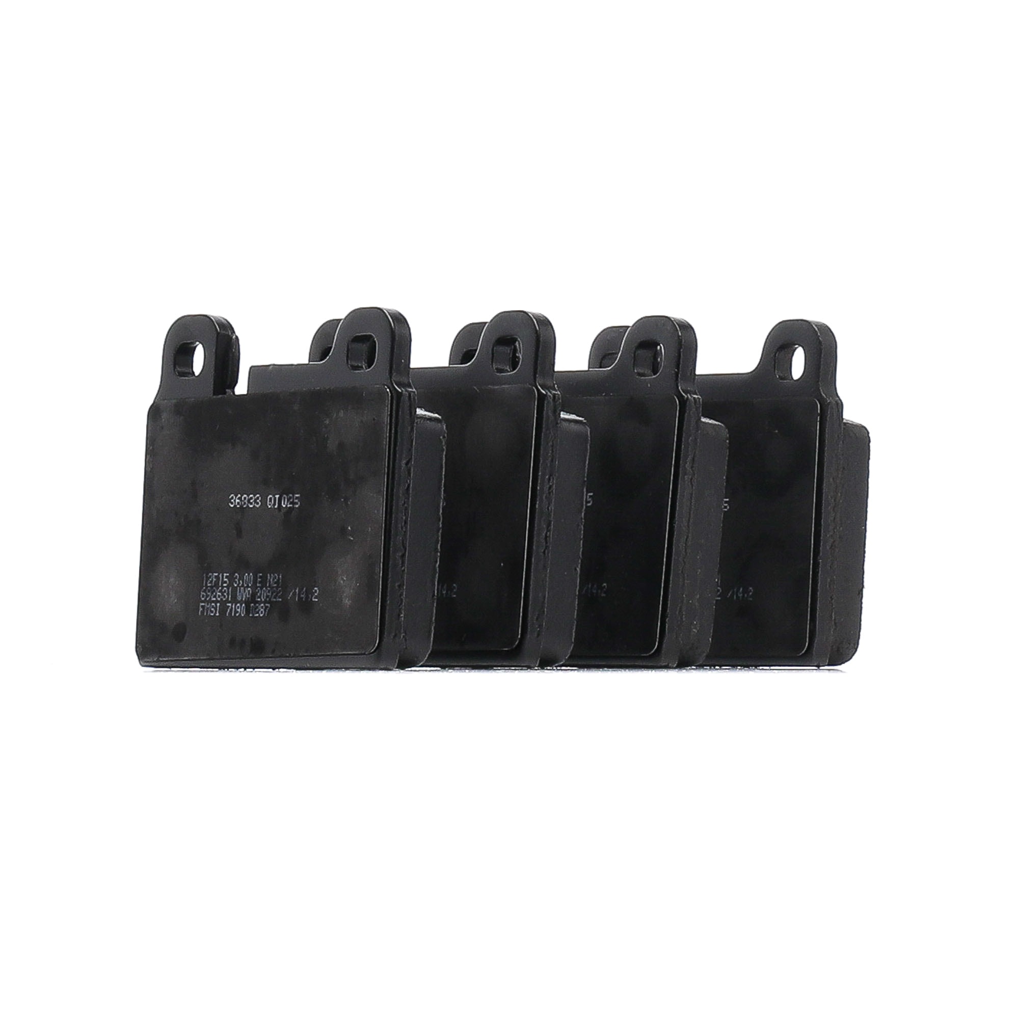 A.B.S. 36833 Remblokken Breedte 1: 76,8mm, Hoogte 1: 70mm, Dikte 1: 15mm