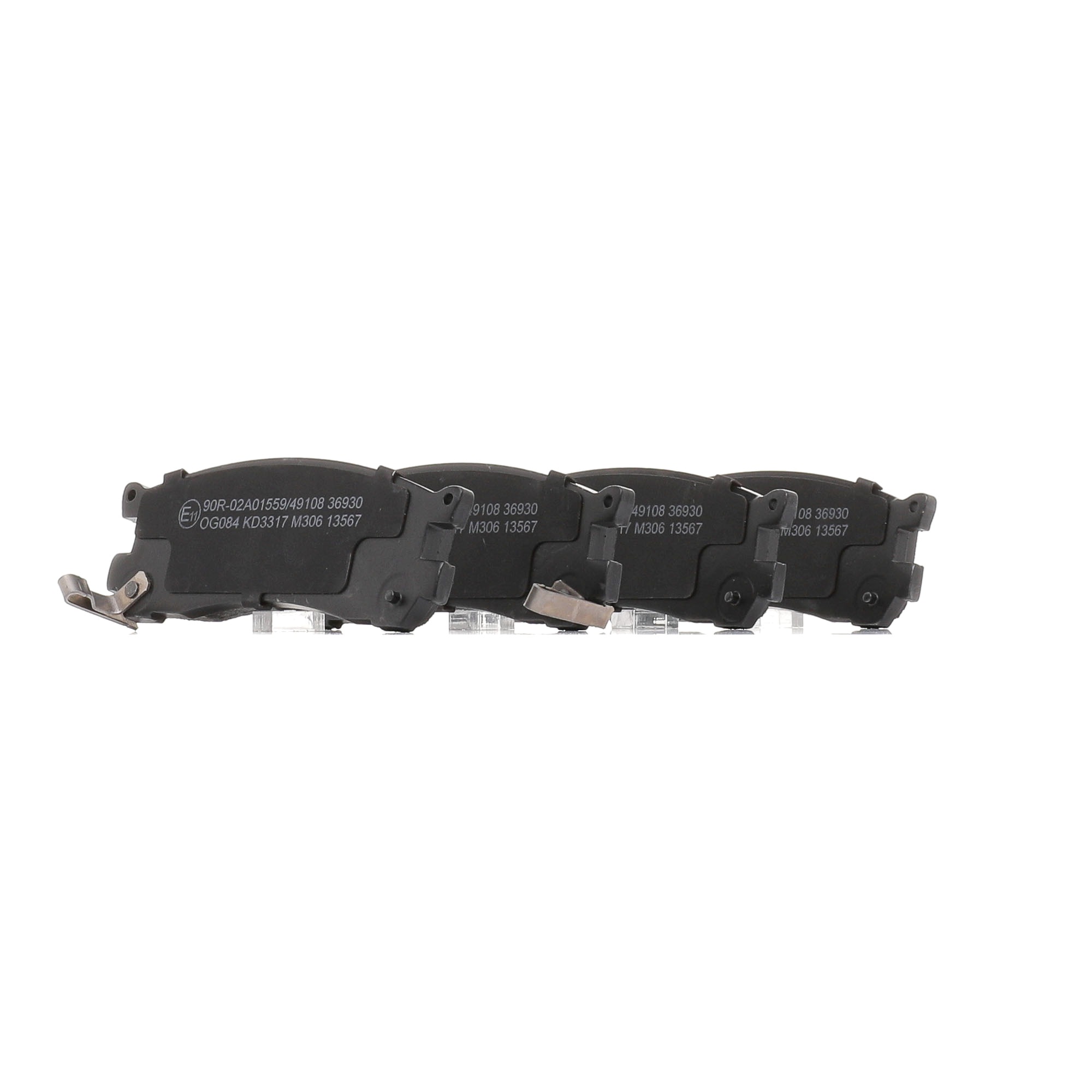 A.B.S. 36930 Комплект спирачно феродо, дискови спирачки ширина 1: 117,3mm, височина 1: 42,5mm, дебелина 1: 15mm