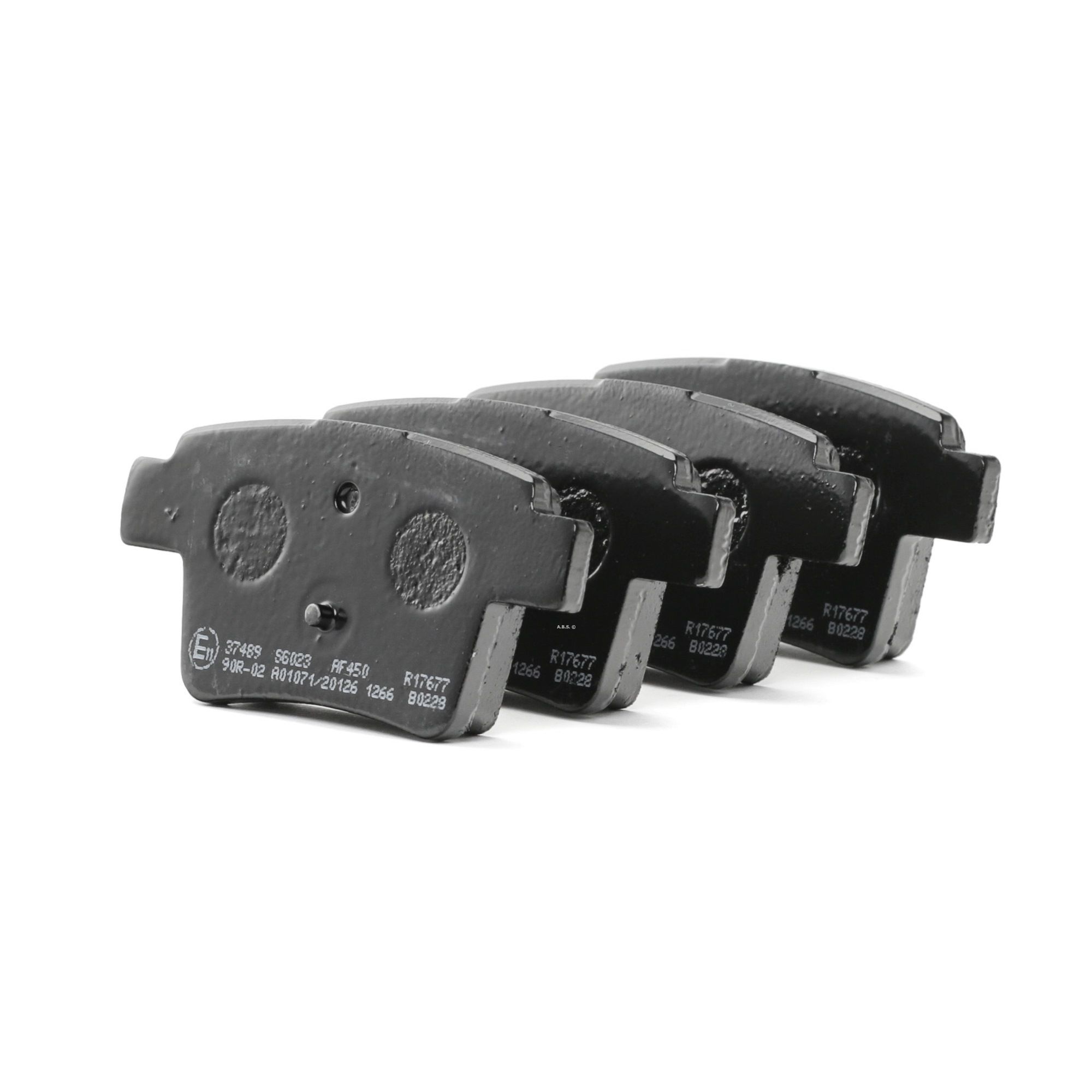 A.B.S. Pastiglie Freno 37654 | Compatibile Isuzu D-Max 2.5 E 3.0 | Altezza 54,5mm, Larghezza 167,4mm