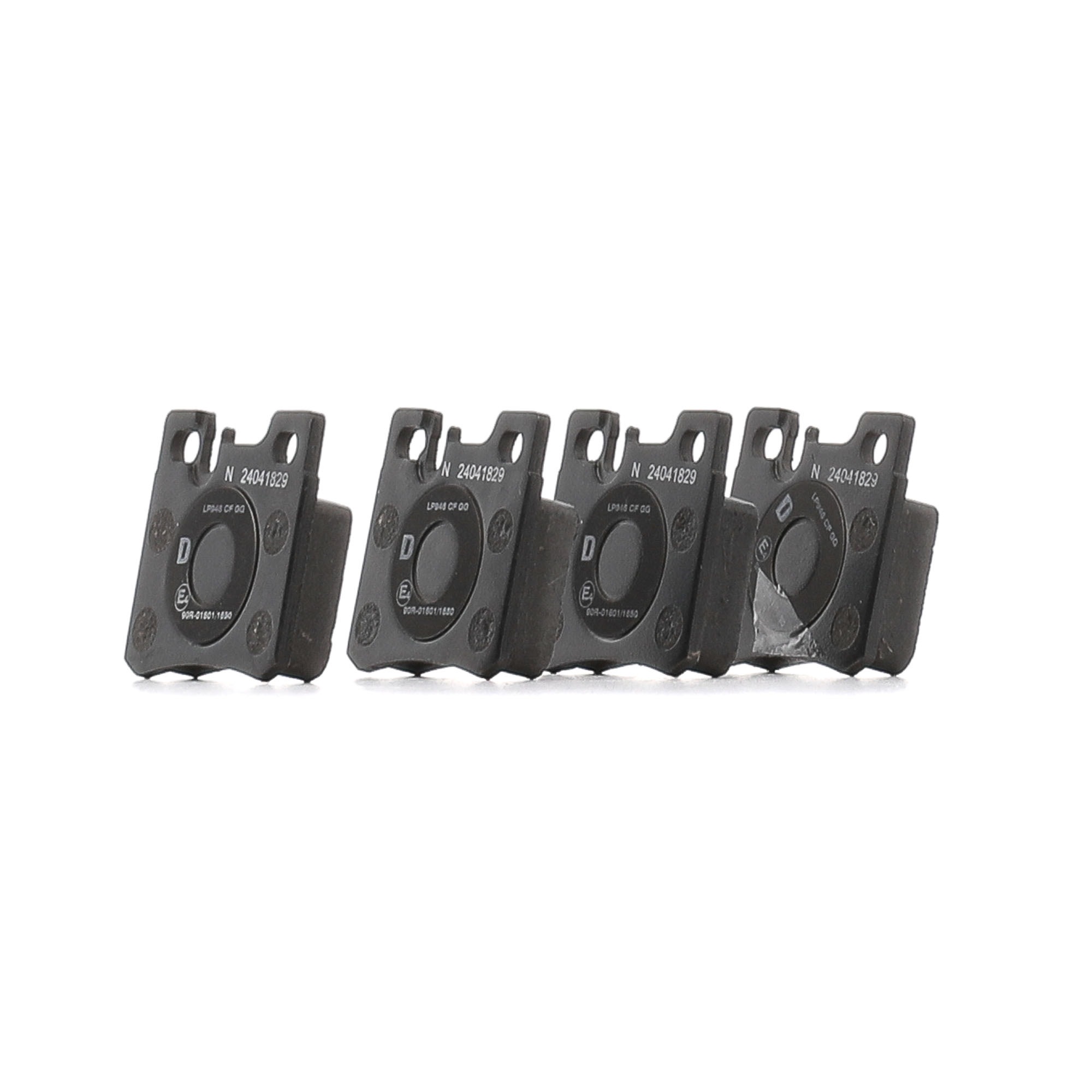 DELPHI LP946 Kit pastiglie freni Larghezza 1: 61,8mm, Larghezza 2: 61,6mm, Altezza 1: 58,3mm, Altezza 2: 58,3mm, Spessore 1: 15mm, Spessore 2: 15mm