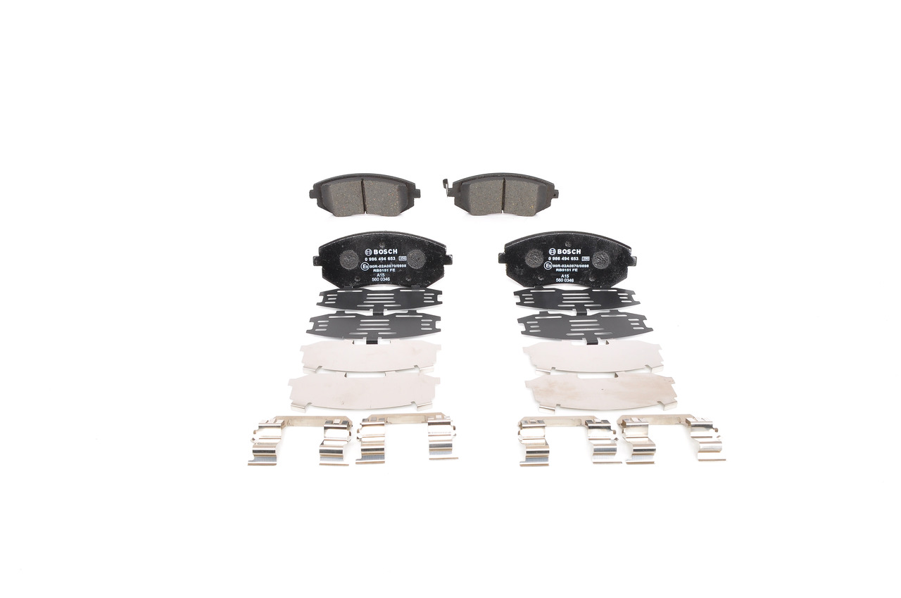Bremsbeläge 0 986 494 653 BOSCH 29296FE081 SUBARU