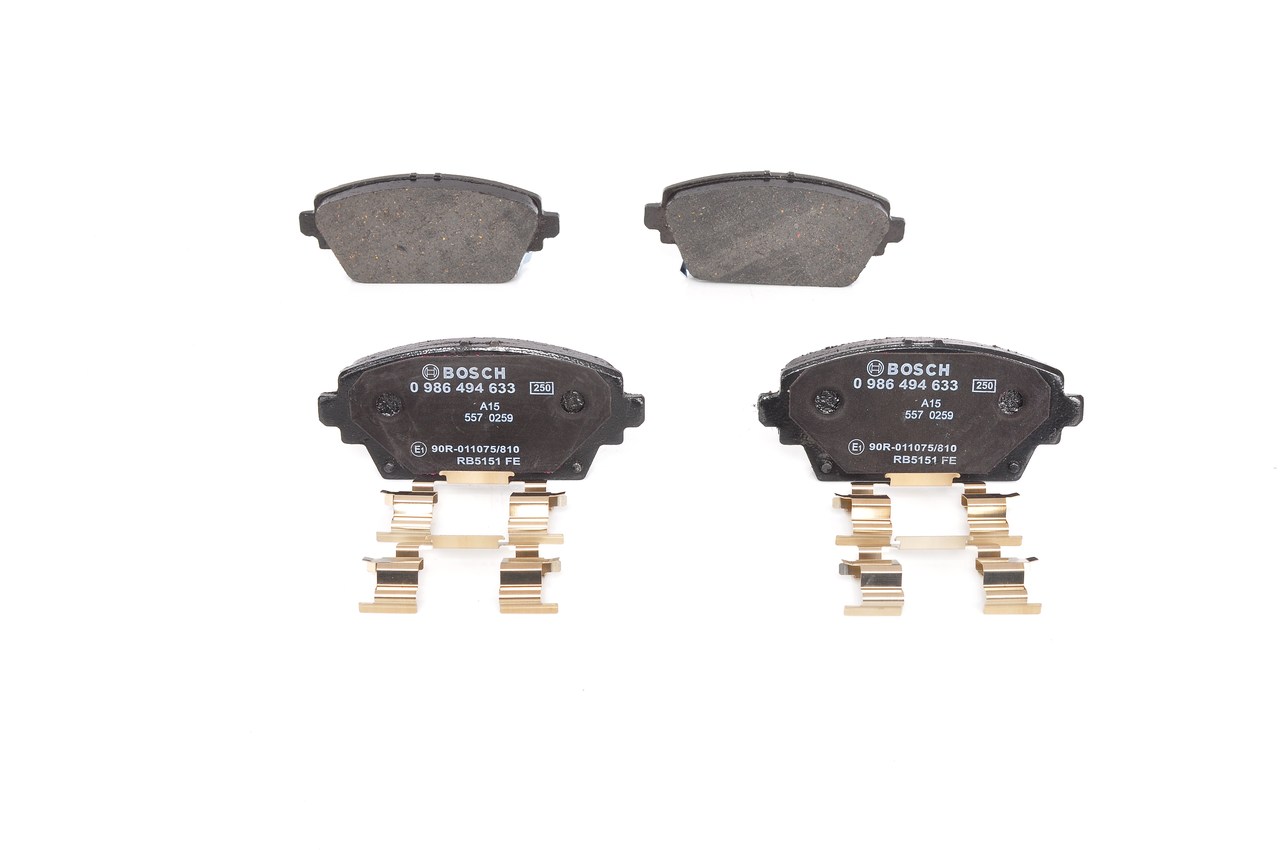 Bremsbeläge 0 986 494 633 BOSCH 45022S1AE02 NISSAN, HONDA, SUZUKI, MG