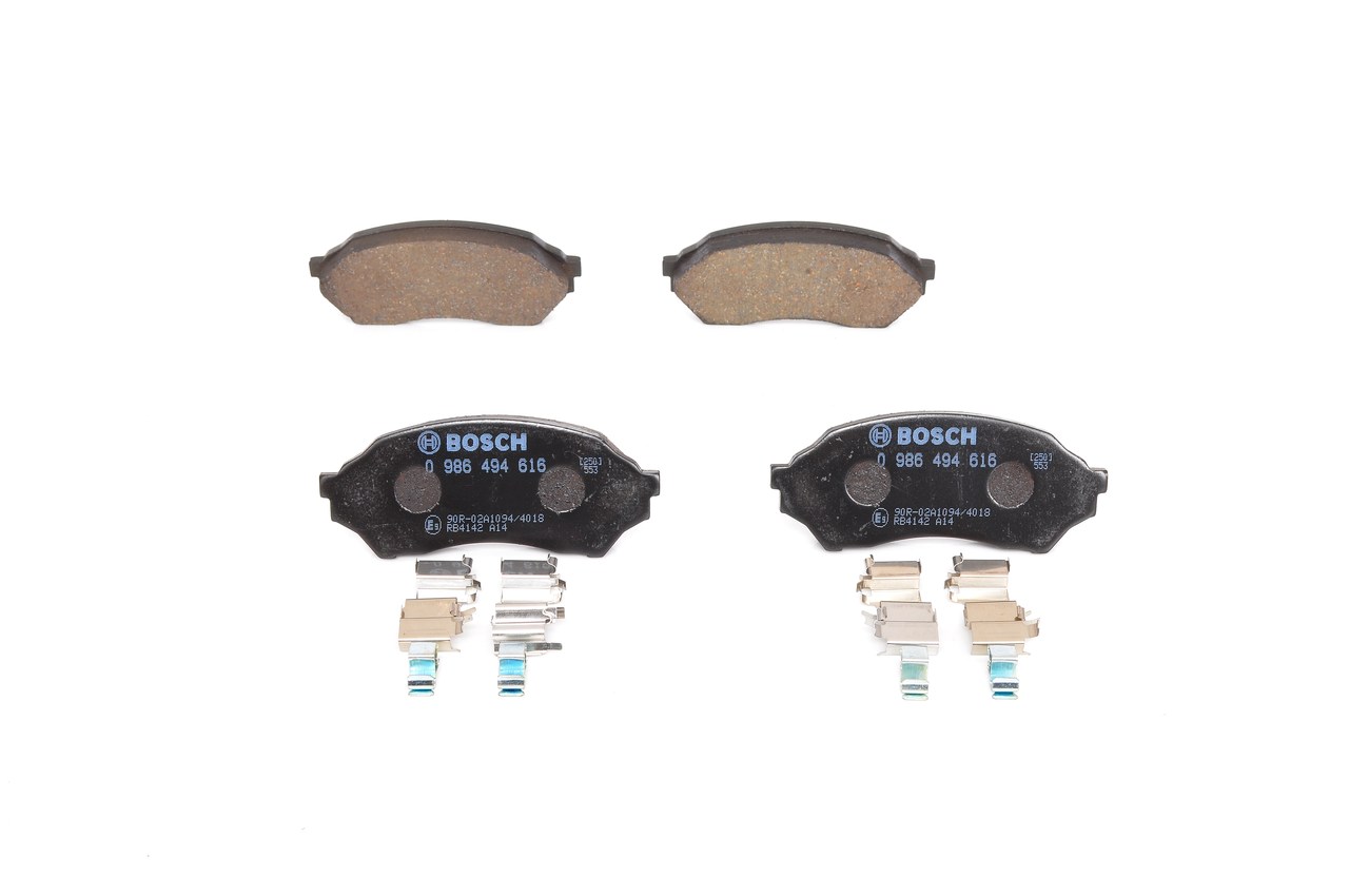 Bremsbeläge 0 986 494 616 BOSCH 1U1H3328Z MAZDA, MERCURY
