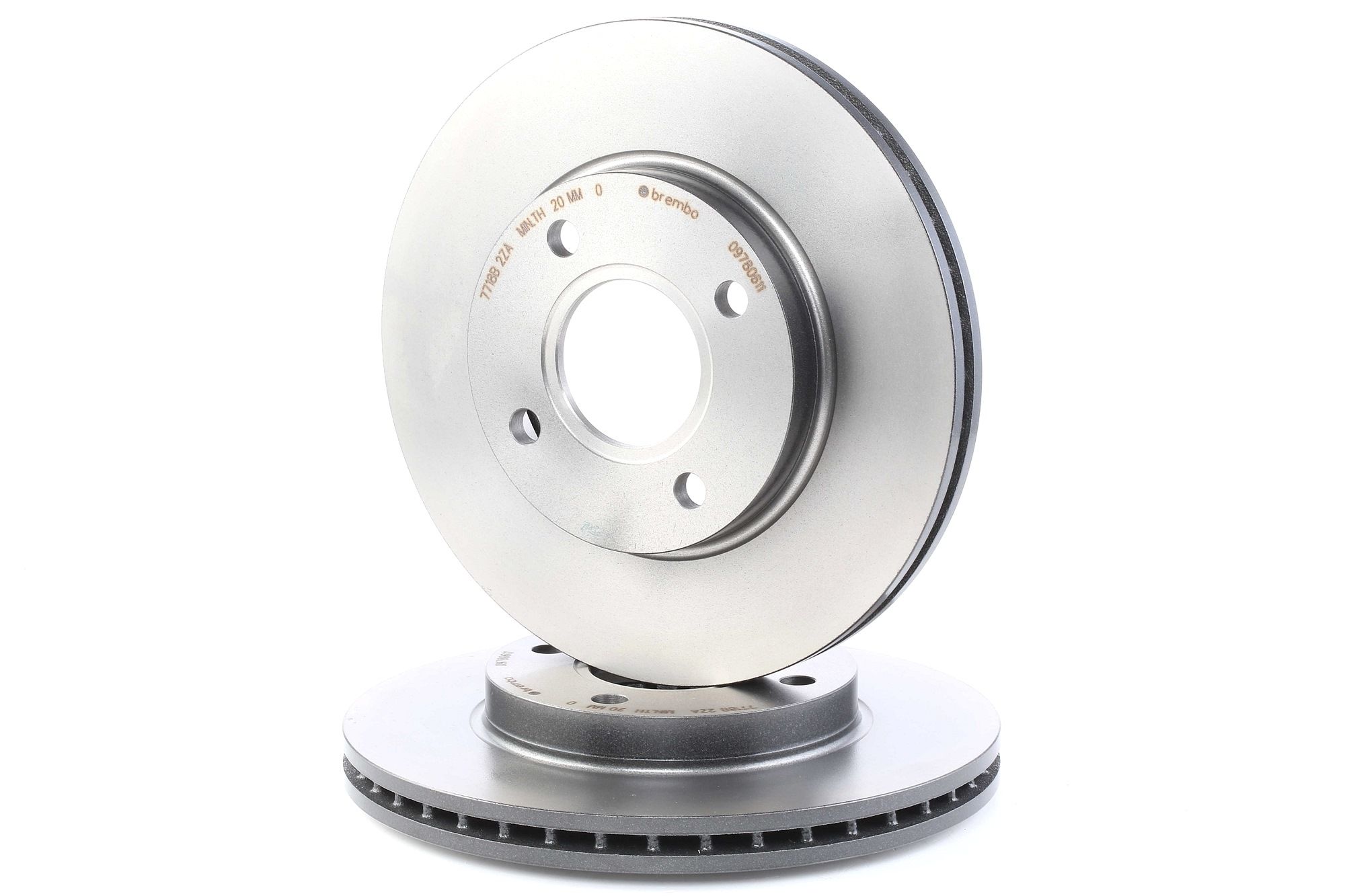 BREMBO COATED DISC LINE 09.7806.11 Brzdový kotouč Zesílený brzdový kotouč: 22mm, Počet děr: 4, R: 258mm, R: 258mm