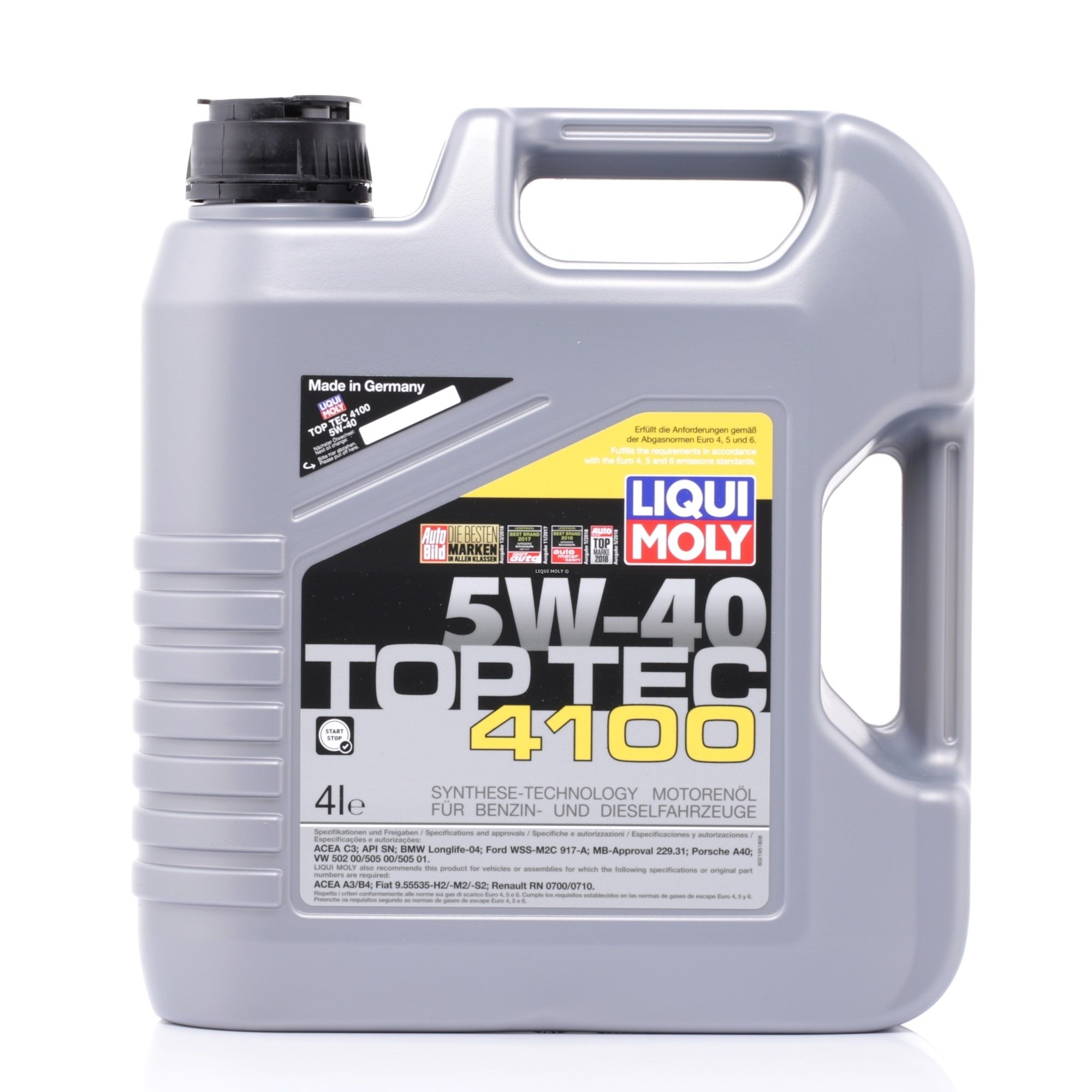 LIQUI MOLY Top Tec 4100 5W-40 API SN 4l