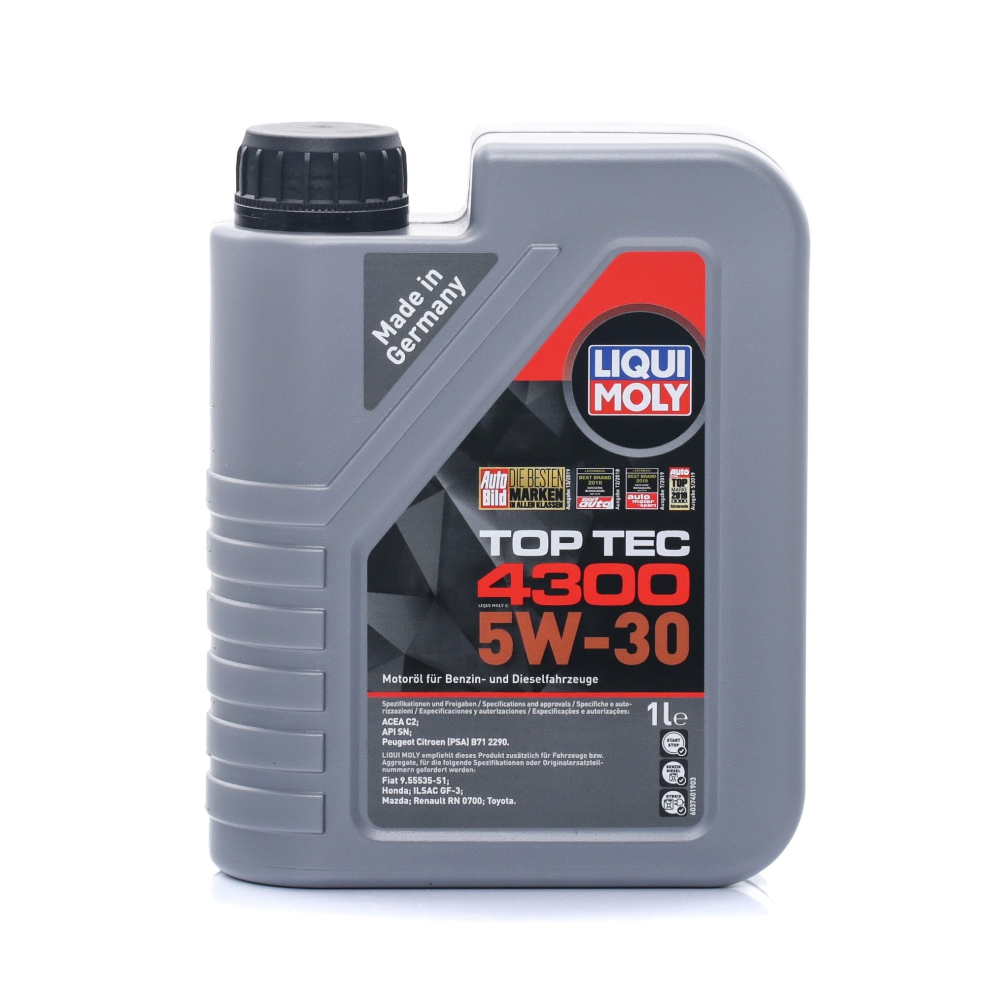 Image of LIQUI MOLY Olio motore 5W-30, Contenuto: 1l, Olio sintetico 100% 2323