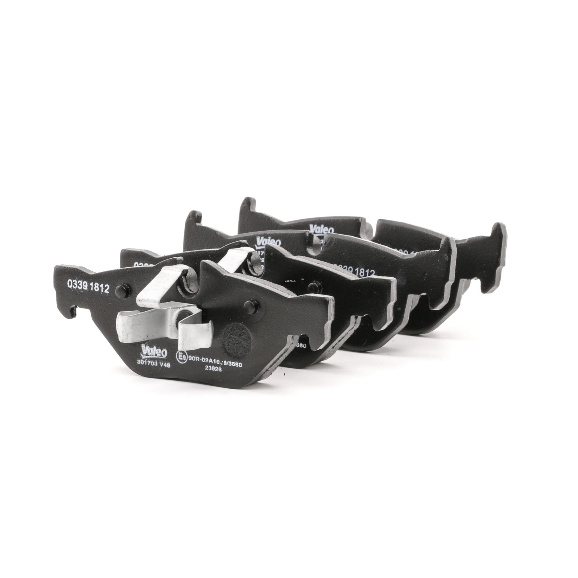 Brake pad set, disc brake VALEO 301703 rating