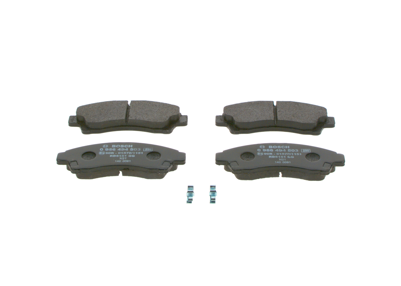 Plaquettes de frein UGY9-33-23Z BOSCH 0986494503 FORD, MAZDA, SUZUKI, MITSUBISHI, FORD USA