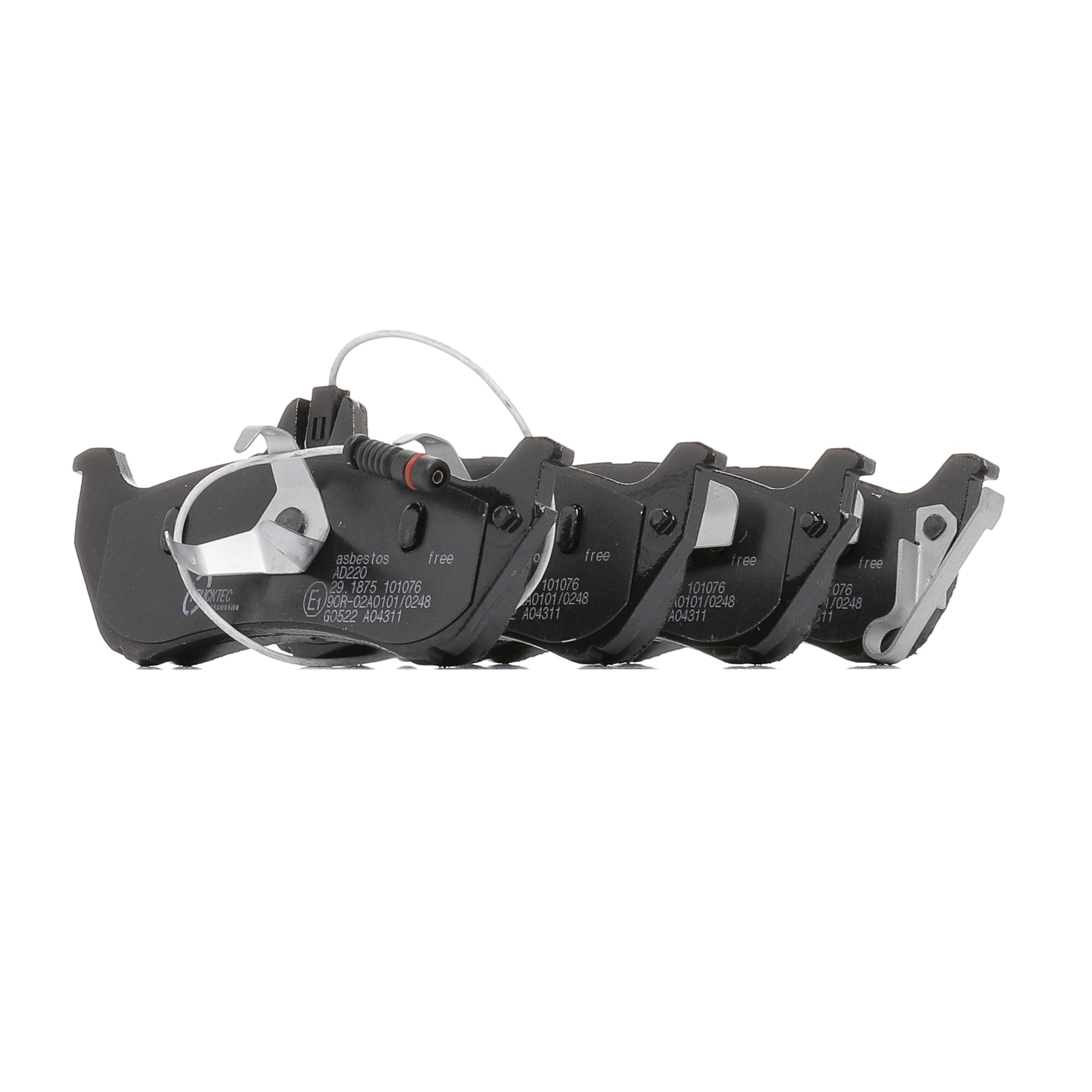Комплект спирачно феродо, дискови спирачки 1634200420 TRUCKTEC AUTOMOTIVE 02.35.141 MERCEDES-BENZ, SMART