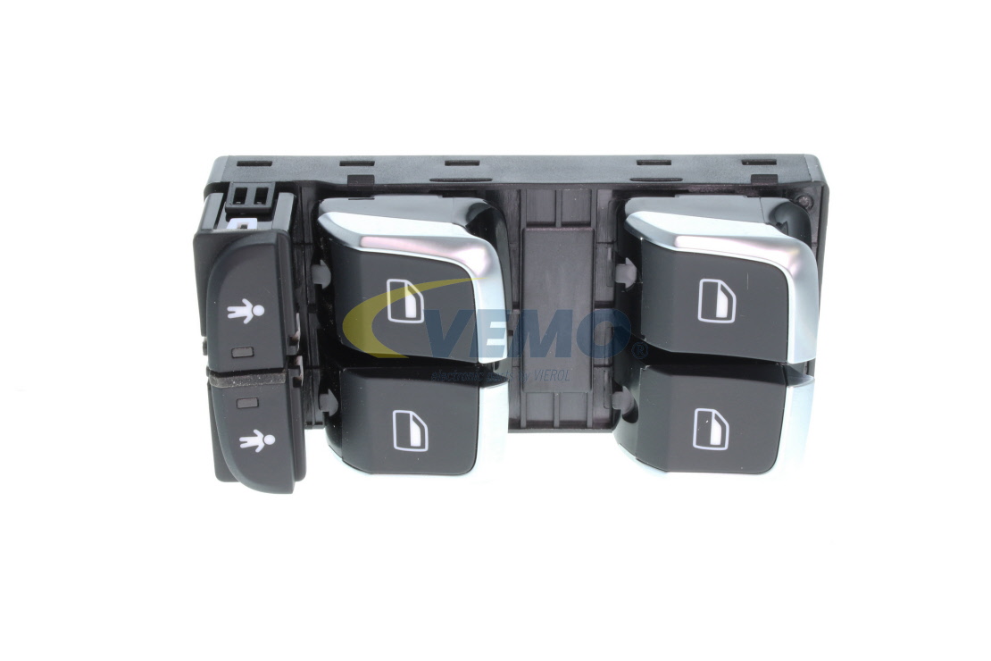 Fensterheberschalter V10-73-0321 VEMO 4G0959851 VW, AUDI, SKODA, SEAT, PORSCHE