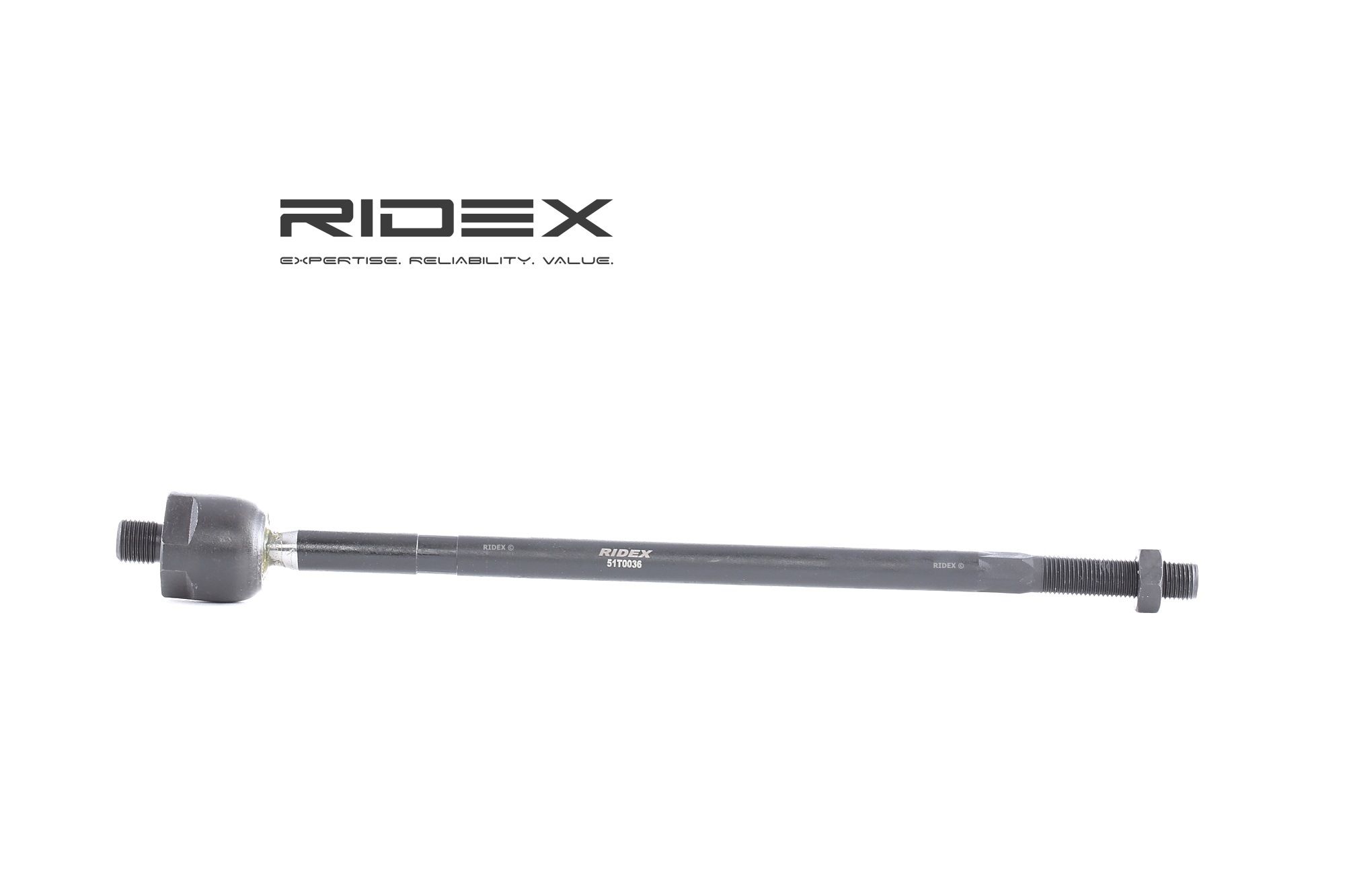 RIDEX 51T0036 Binnenste stuurkogel Lengte: 360mm