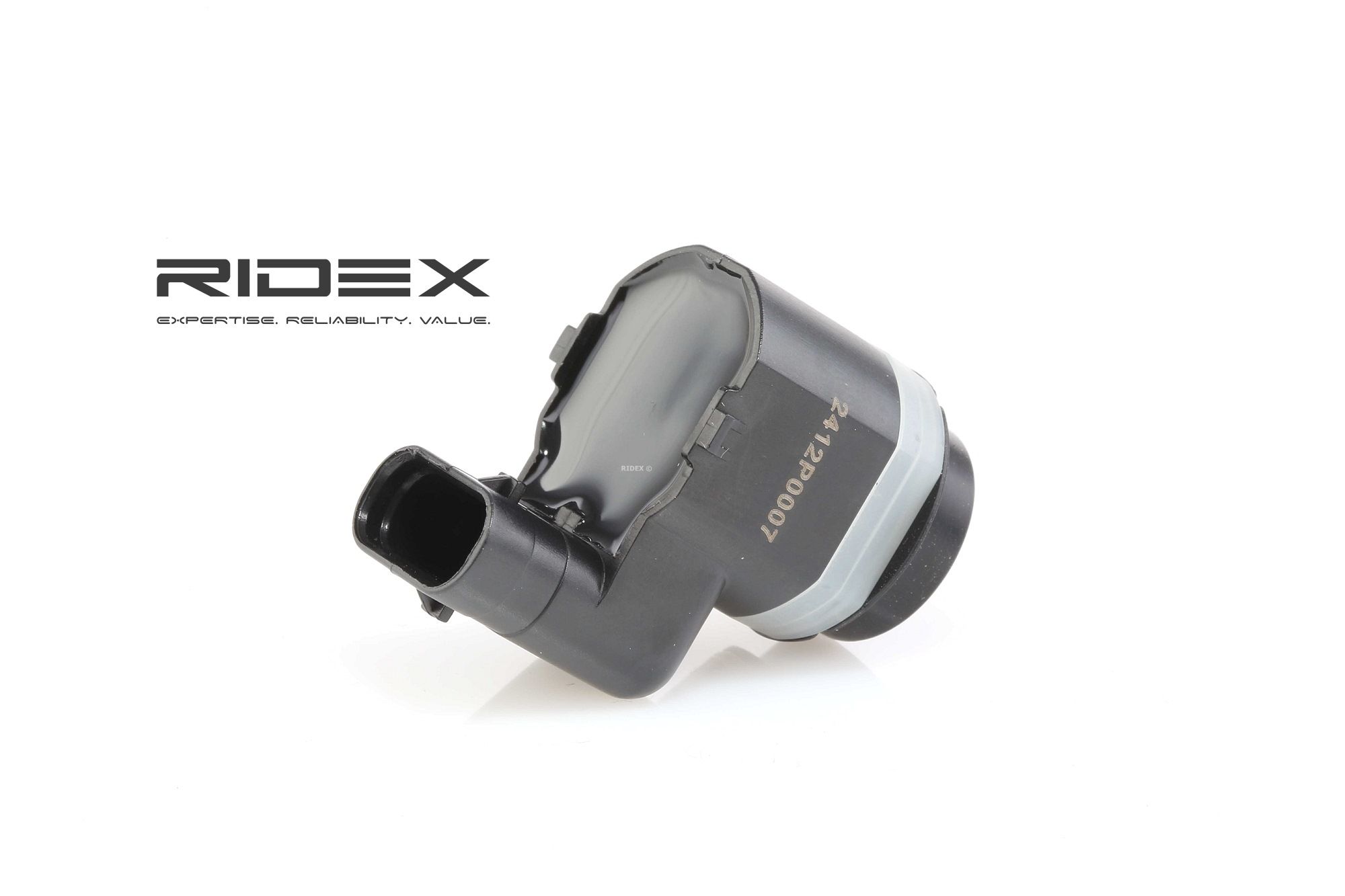 RIDEX 2412P0002 Sensore Di Parcheggio Ultrasuoni, Anteriore/Posteriore, Argento, Per Mercedes Vito, Classe C W202, Classe S, Guarnizione Inclusa