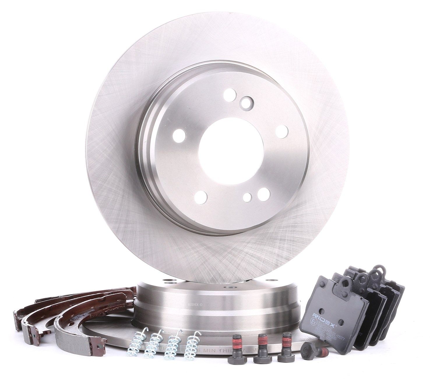 RIDEX 3405B0063 Bremsen-Set MERCEDES-BENZ C-Klasse C 180 1.8 122 PS Benzin