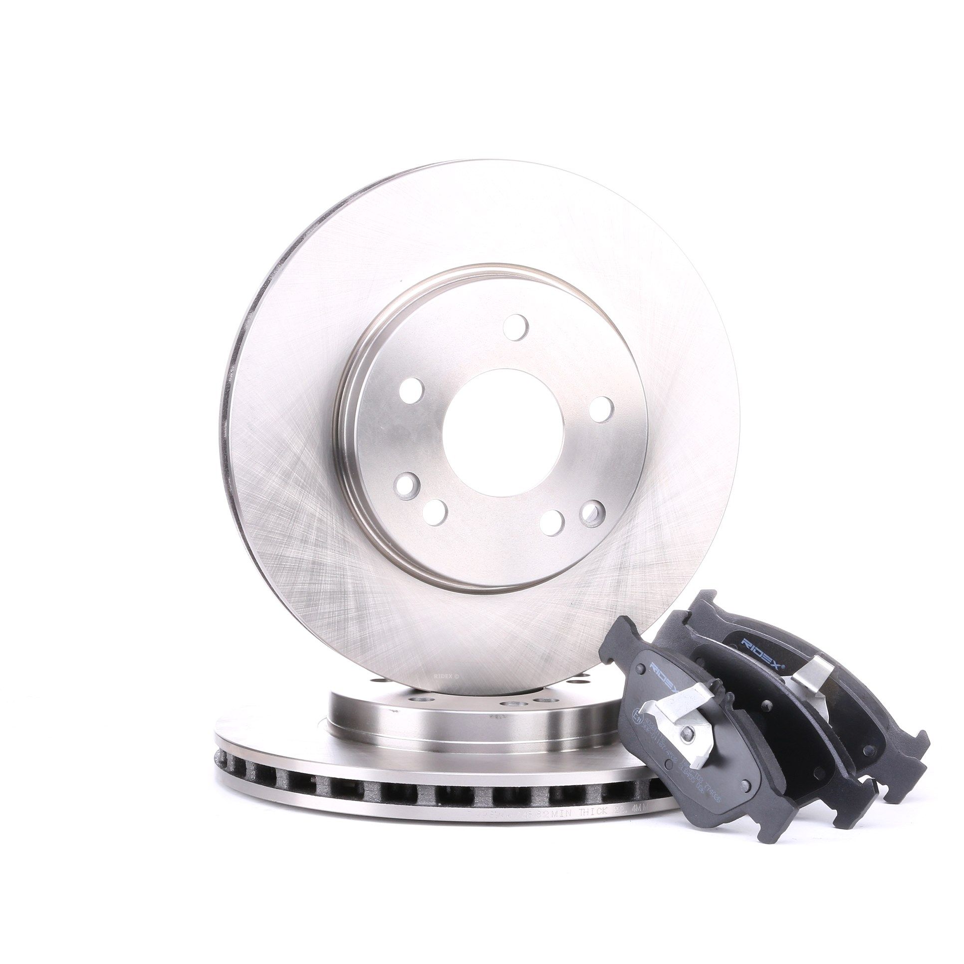 Спирачен комплект, дискови спирачки 004 420 0220 RIDEX 3405B0092 MERCEDES-BENZ, MITSUBISHI, SMART, DAIMLER