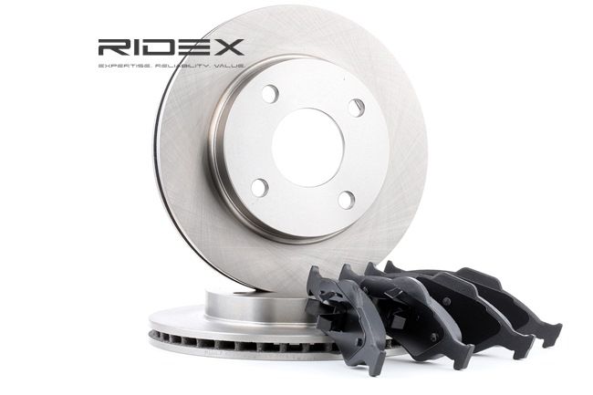 Bremsscheiben und -beläge 3405B0098 RIDEX 1524589 FORD, HYUNDAI, MAZDA, VOLVO, KIA