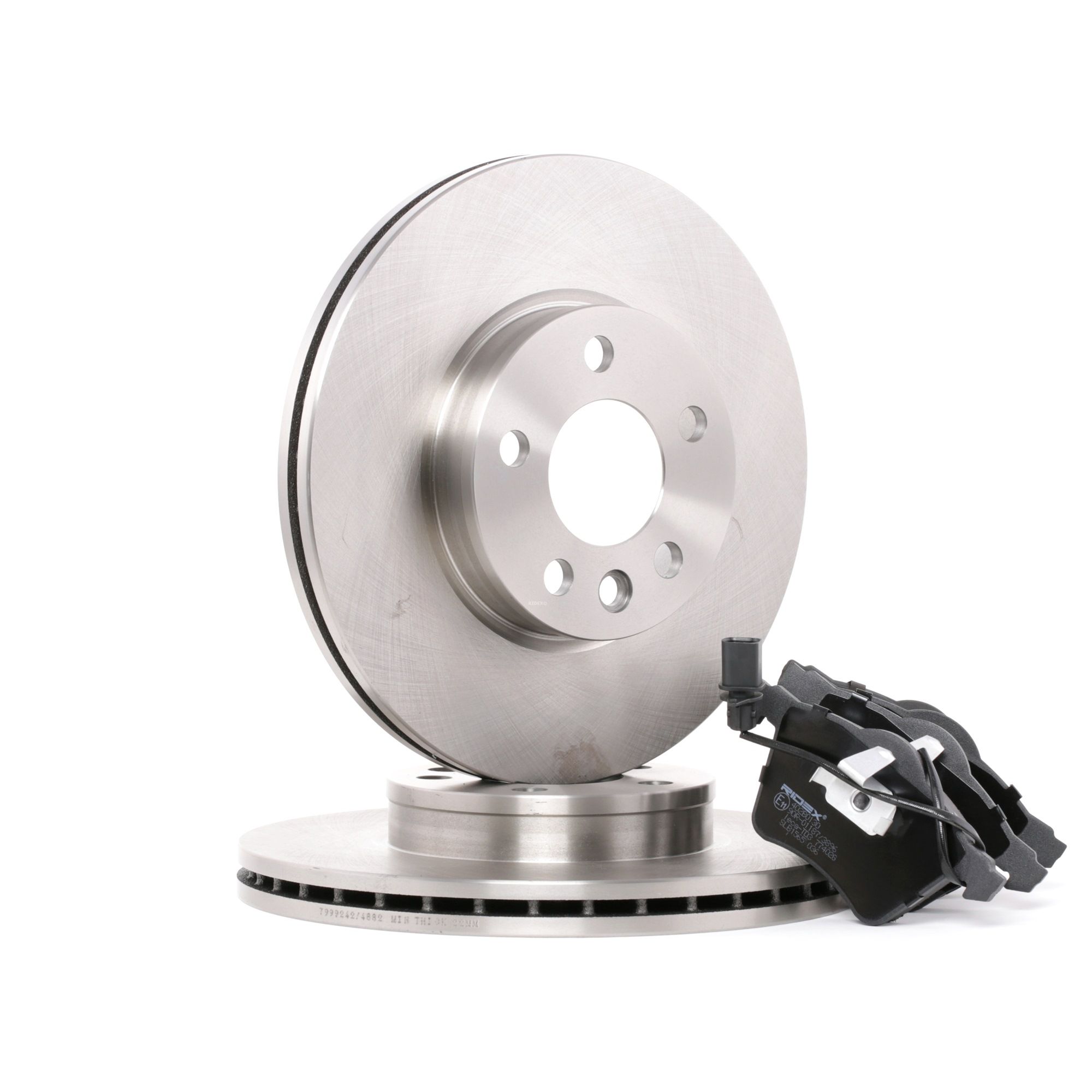 Remschijven en blokken 7M3 698 151 B RIDEX 3405B0083 VOLKSWAGEN, AUDI, FORD, RENAULT, SKODA
