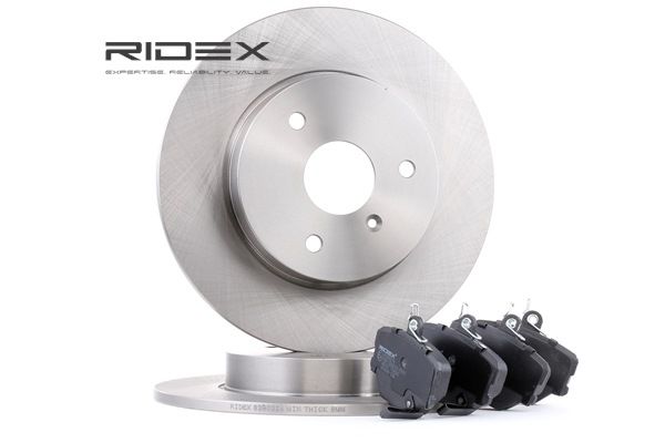 Set frana, frana disc 451 421 0010 RIDEX 3405B0053 MERCEDES-BENZ, JAGUAR, SMART