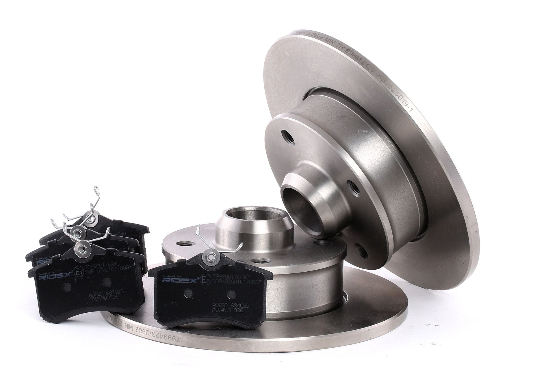 Set frana, frana disc RIDEX 3405B0109 nota