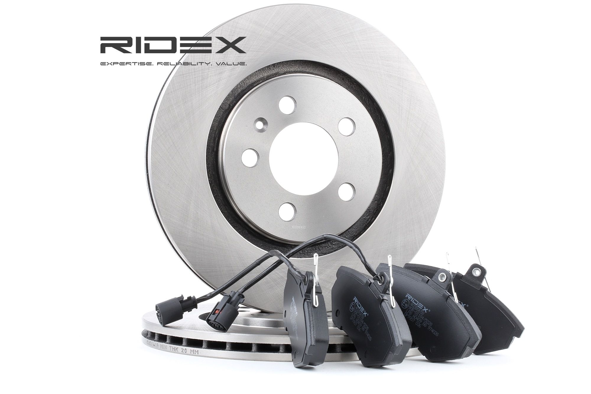 Brake disc and pad sets RIDEX 3405B0180 rating