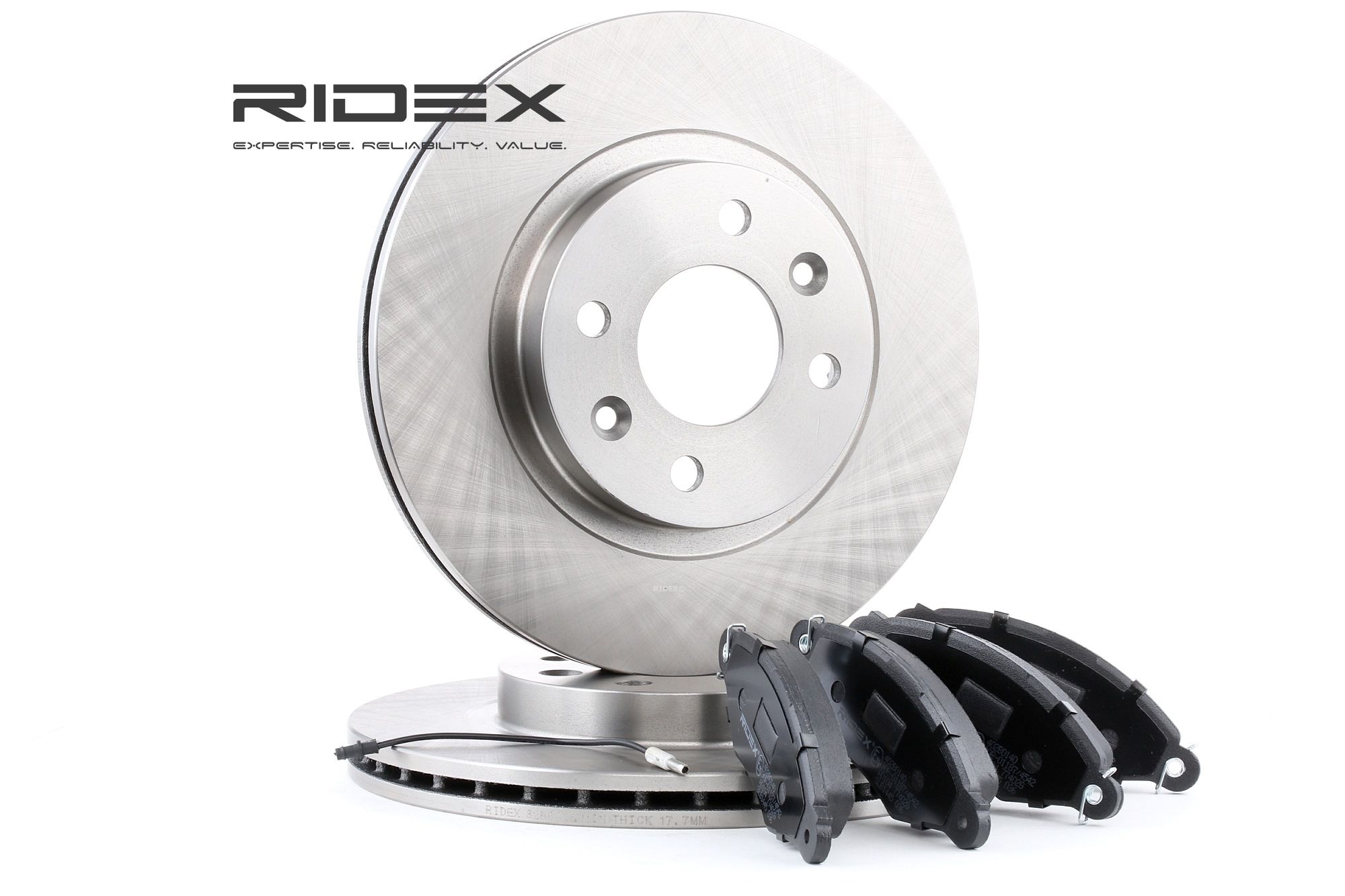 RIDEX 3405B0167 Remblokken en remschijven Renault Kangoo Express 1.5 dCi 65 Pk Diesel 2021