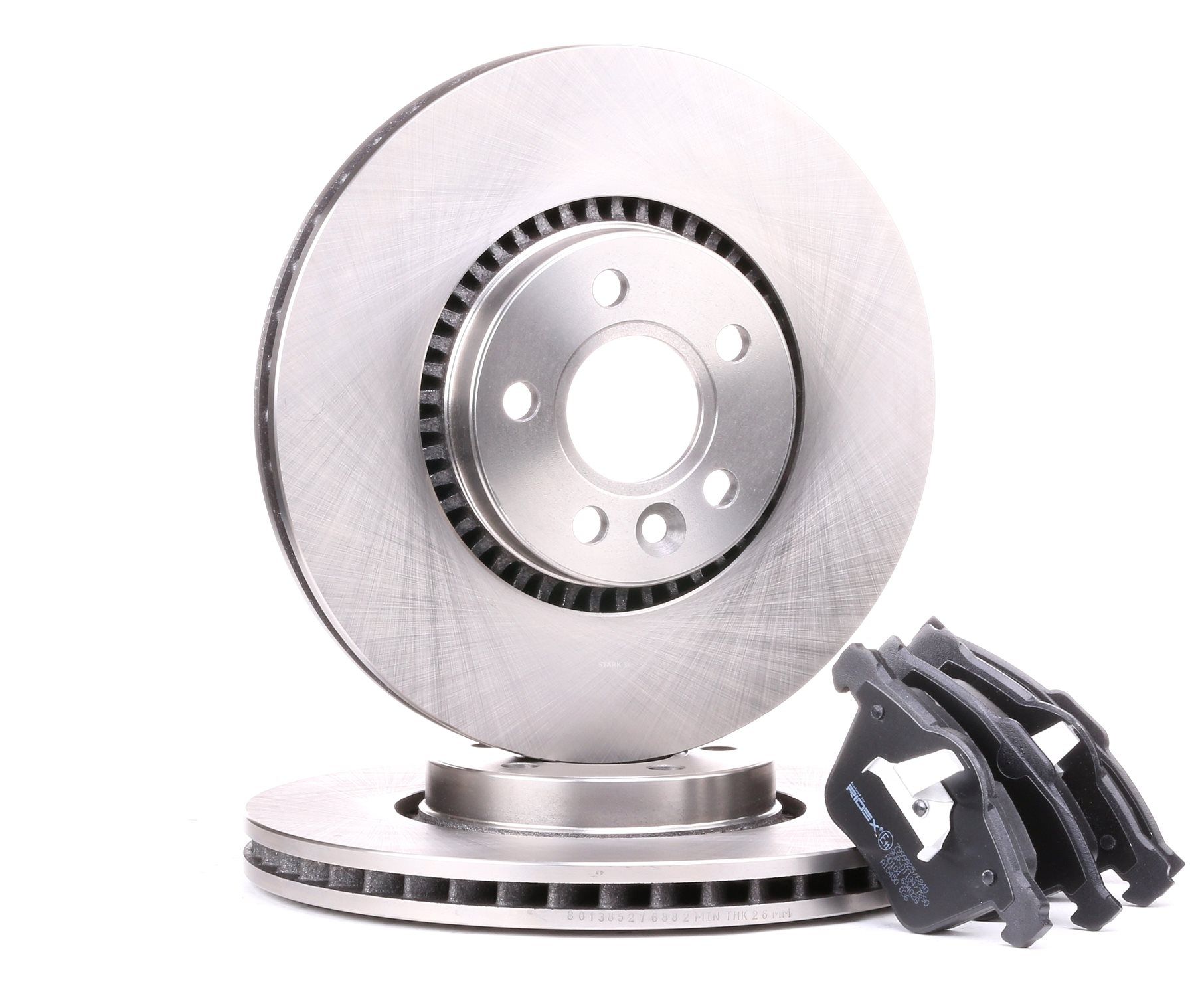 Bremsscheiben und -beläge 3405B0170 RIDEX 31200229 VW, FORD, VOLVO