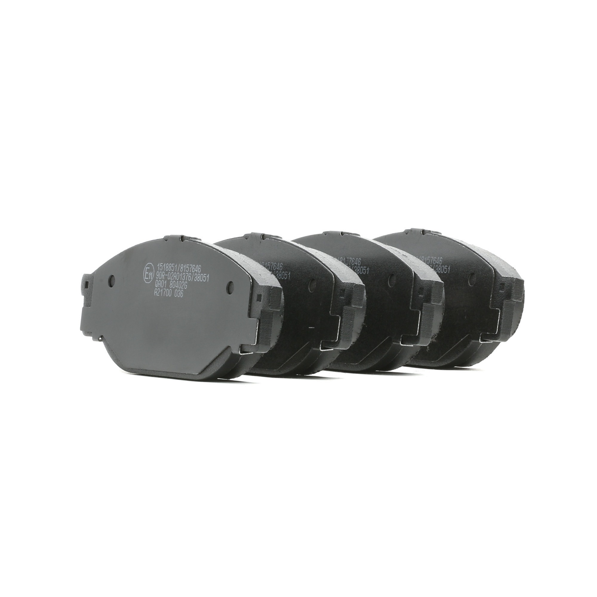RIDEX 402B1023 Комплект спирачно феродо, дискови спирачки ширина: 140,2mm, височина: 55mm, дебелина: 16,2mm
