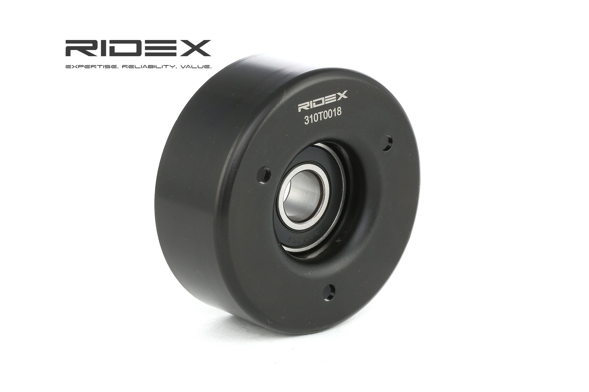 Belt tensioner pulley RIDEX 310T0018 rating