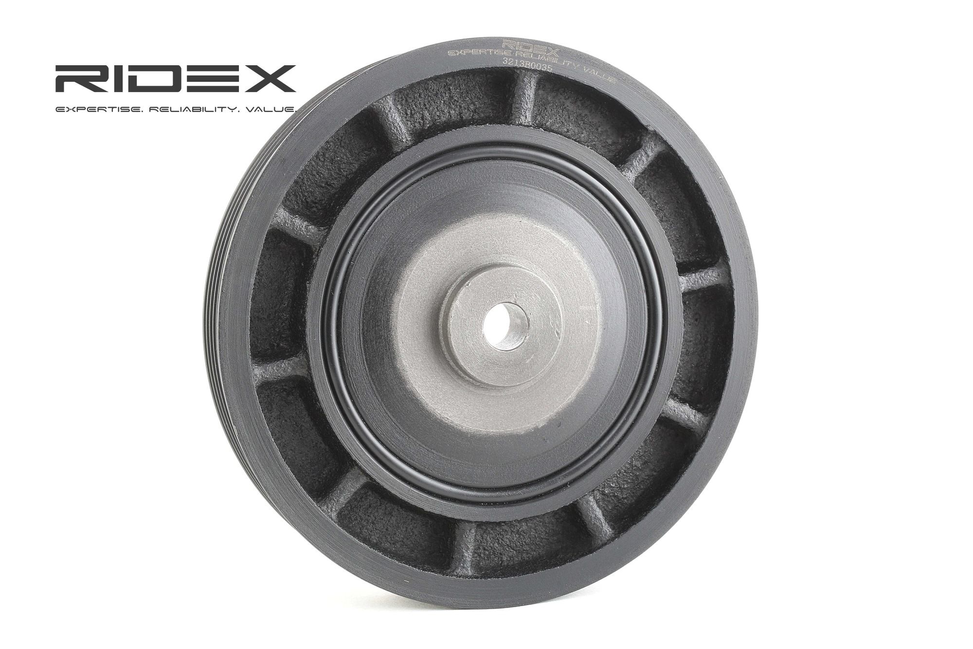 Riemenscheibe, Kurbelwelle 3213B0035 RIDEX 4413749 OPEL, VAUXHALL, PLYMOUTH