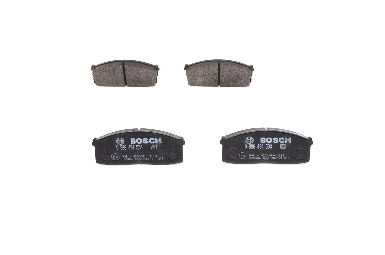 Bremsbeläge 0 986 494 534 BOSCH 4106001F85 NISSAN