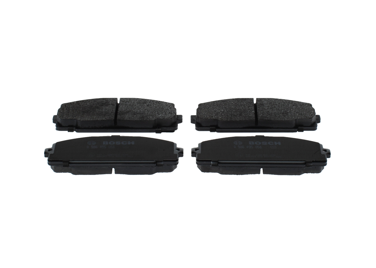 BOSCH 0 986 495 058 Remblokset TOYOTA Dyna Flatbed Vrachtwagen / Chassis (U400-U700, Y200-Y300) 2.5 D4d (KDY220_, KDY230_) 102 Pk Diesel 2KD-FTV