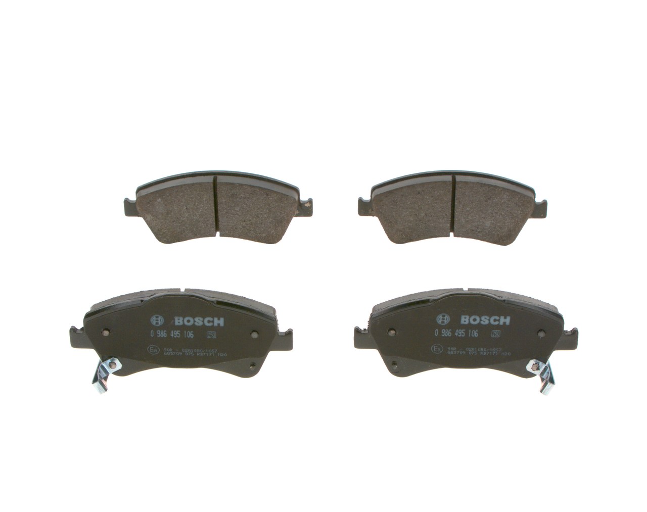 Bremsbeläge 0 986 495 106 BOSCH 0446502190 AUDI, TOYOTA, CITROЁN, LEXUS, SATURN