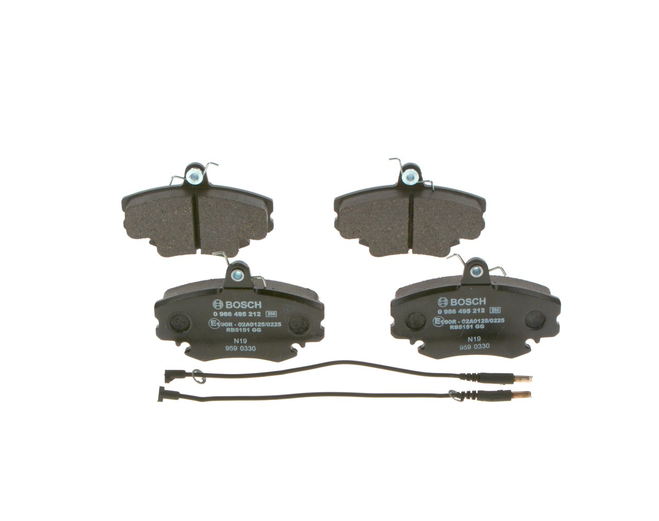 Plăcuțe de frână 425282 BOSCH 0986495212 VW, PEUGEOT, CITROЁN, DS