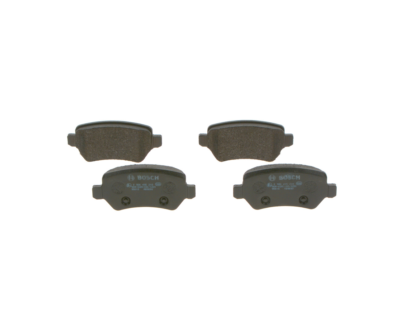 BOSCH 0 986 495 218 Remblokkenset VAUXHALL Astra Mk4 (G) CC (T98) 1.6 Dualfuel (F08, F48) 101 Pk Benzine X 16 XEL