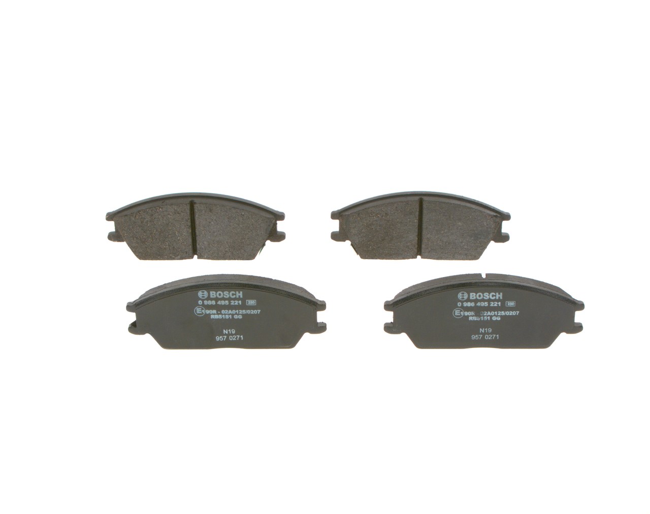 Τακάκια δισκόφρενων BOSCH 0 986 495 221
