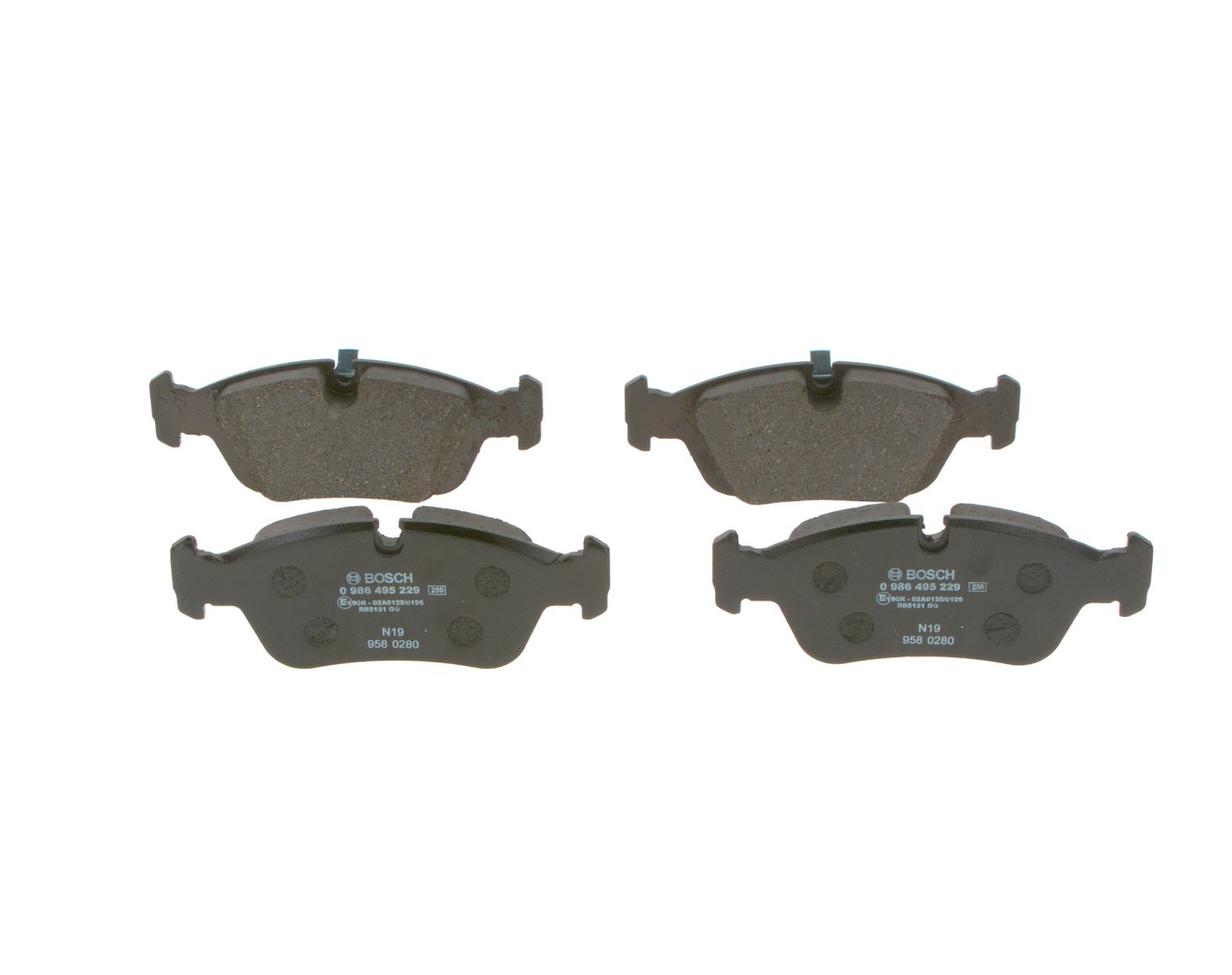 Bremsbeläge 0 986 495 229 BOSCH 34111164498 BMW, ALPINA