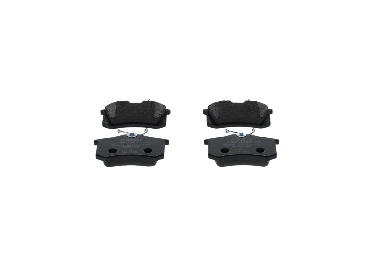 Bremsbeläge E172204 BOSCH 0986495231 VW, AUDI, OPEL, SKODA, PEUGEOT