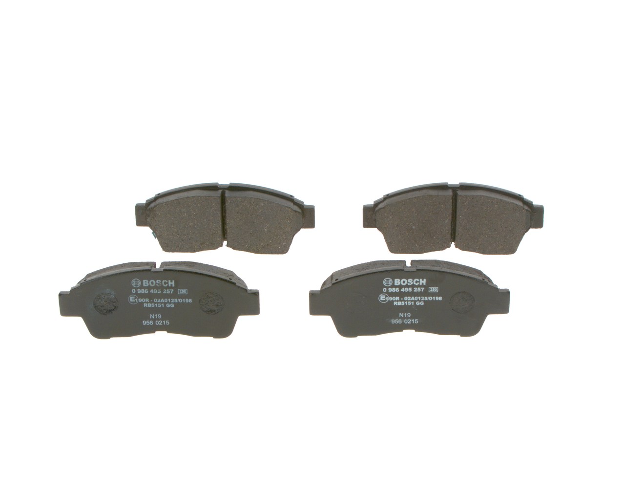 Bremsbeläge 0 986 495 257 BOSCH 0449133030 TOYOTA, CITROЁN, SUZUKI, LEXUS, SATURN