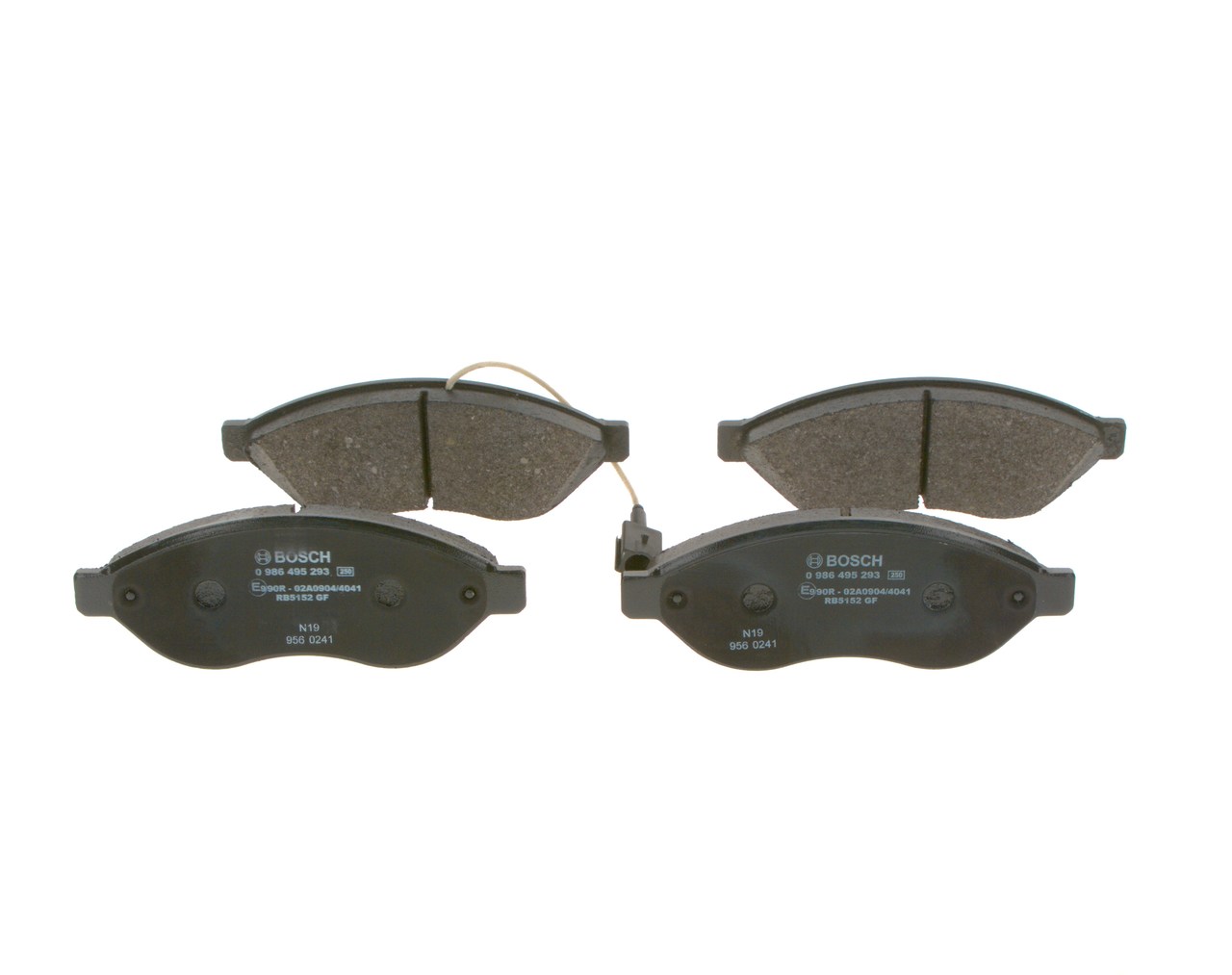Bremsbeläge 77367091 BOSCH 0986495293 FIAT, CITROЁN, ALFA ROMEO, CHRYSLER, LANCIA